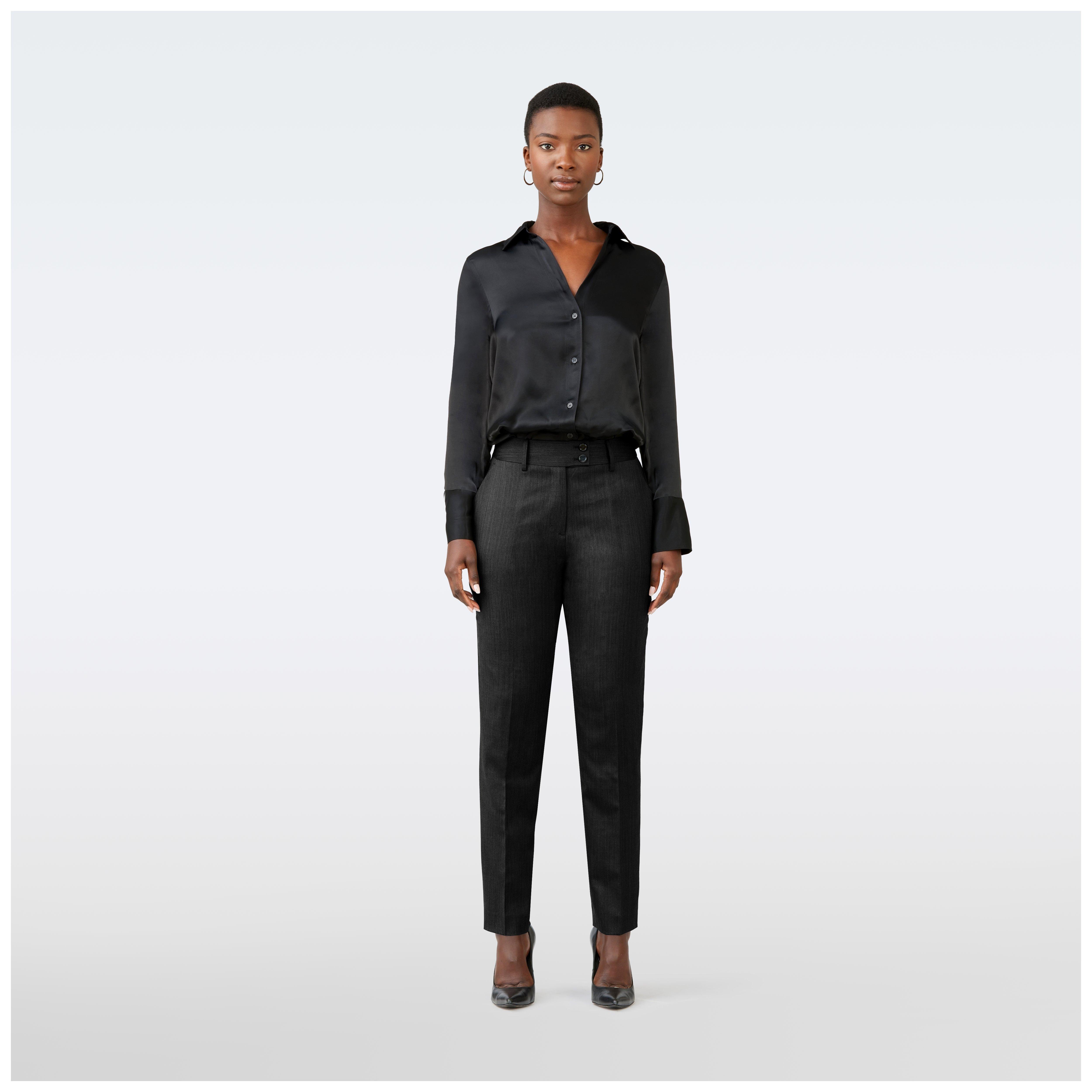 Product thumbnail 3 Black suit women - Highbridge Herringbone Design from Luxury Indochino Collection