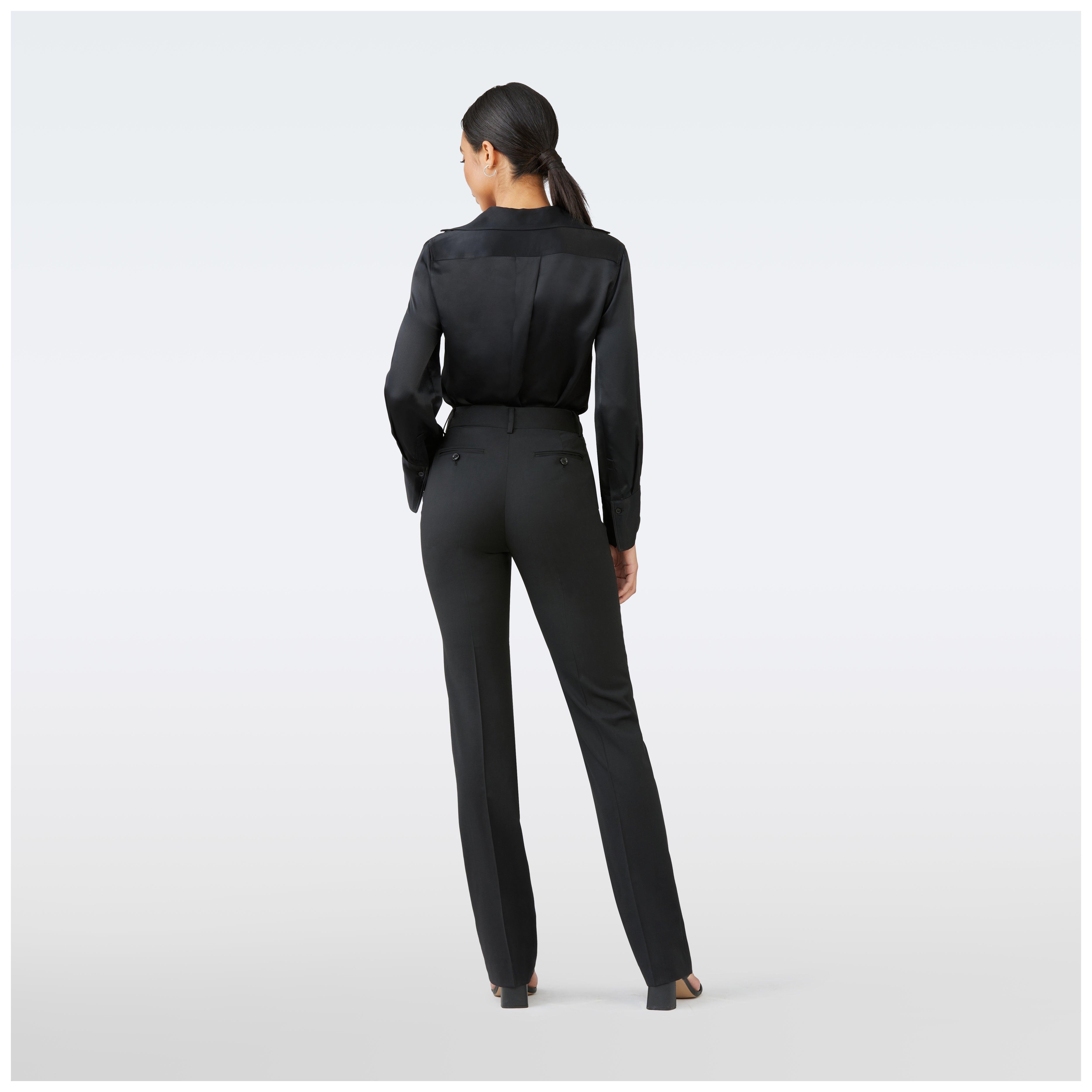 Product thumbnail 2 Black pants women - Milano Solid Design from Italian Indochino Collection
