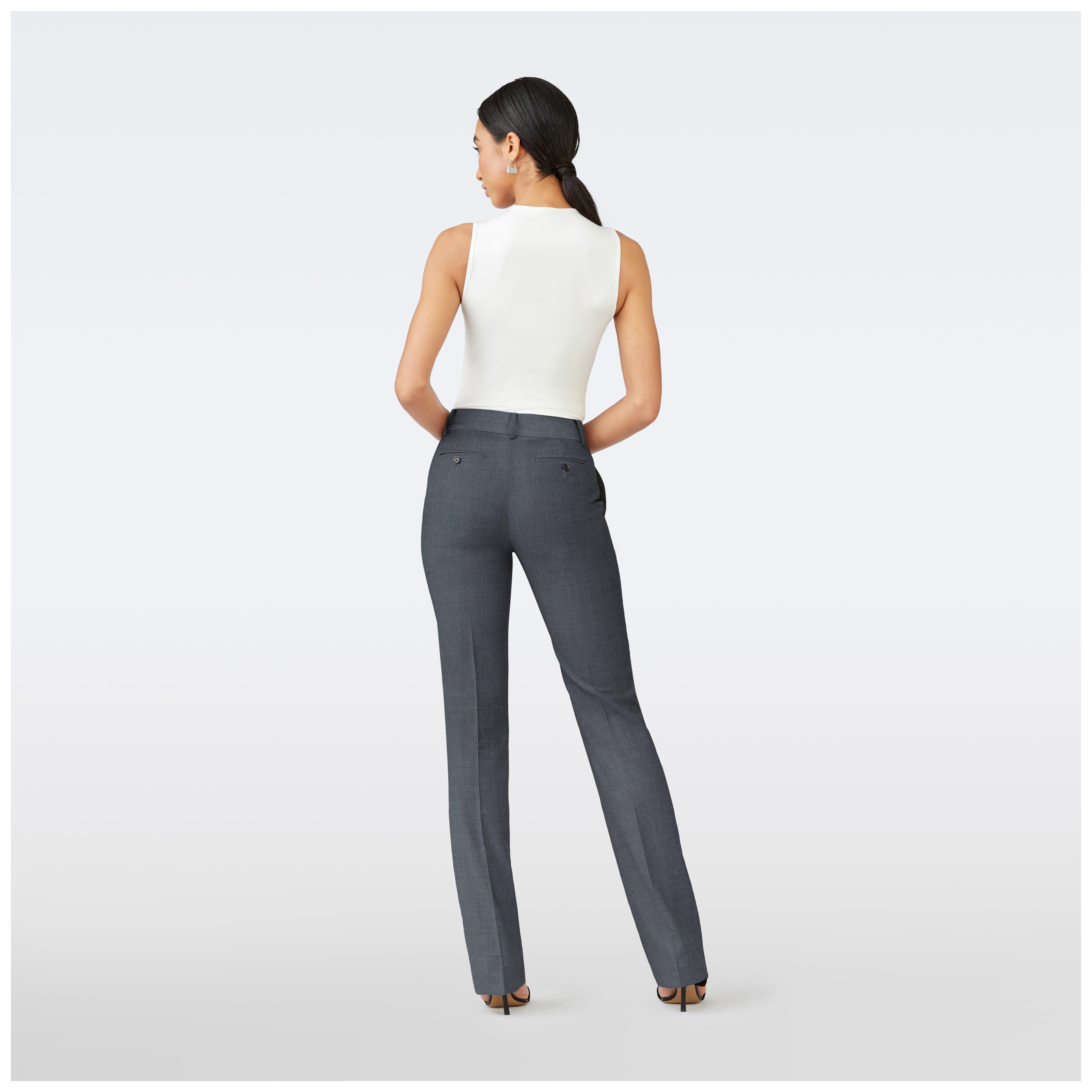 Product thumbnail 2 Gray pants women - Milano Solid Design from Luxury Indochino Collection