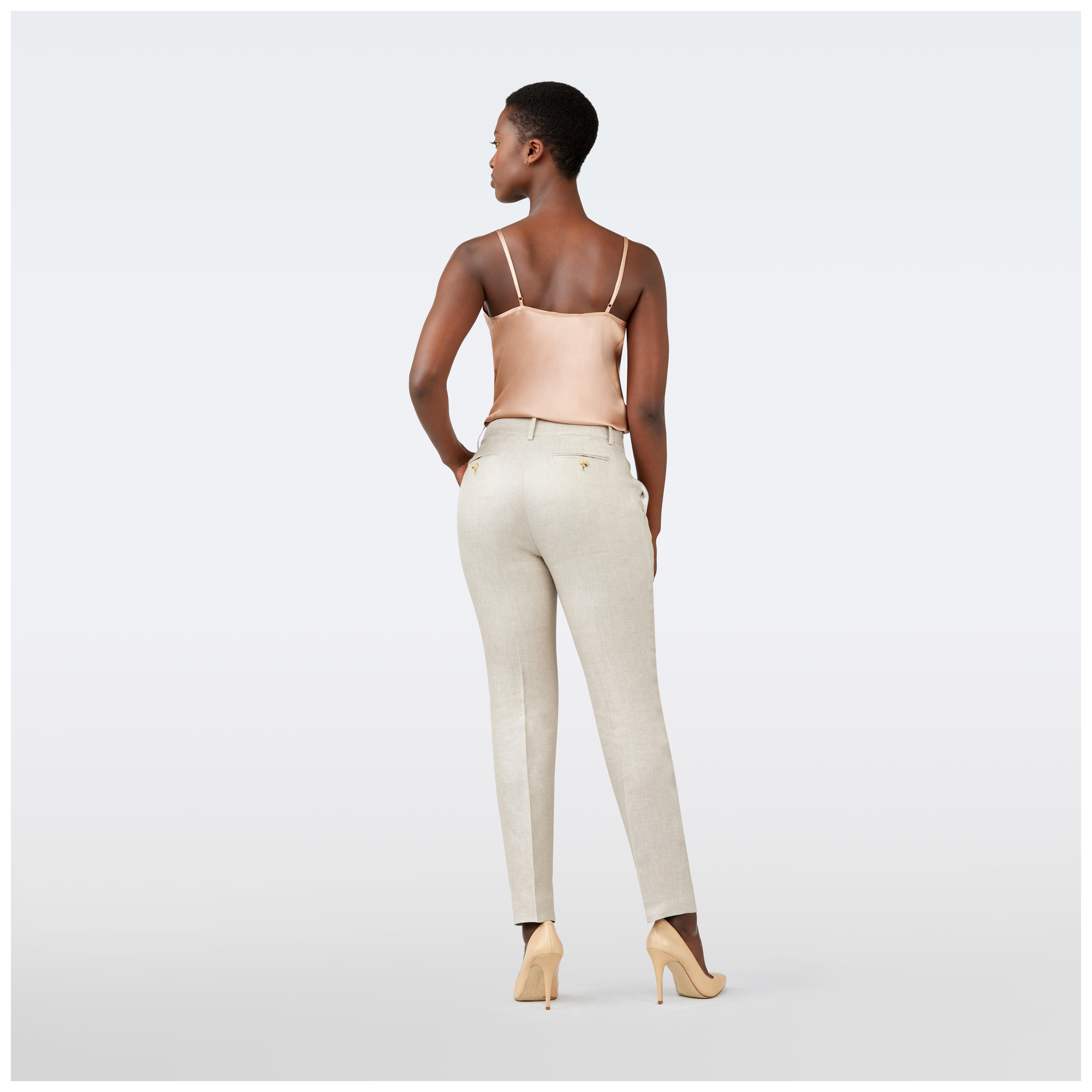 Product thumbnail 2 Brown pants women - Sailsbury Solid Design from Seasonal Indochino Collection