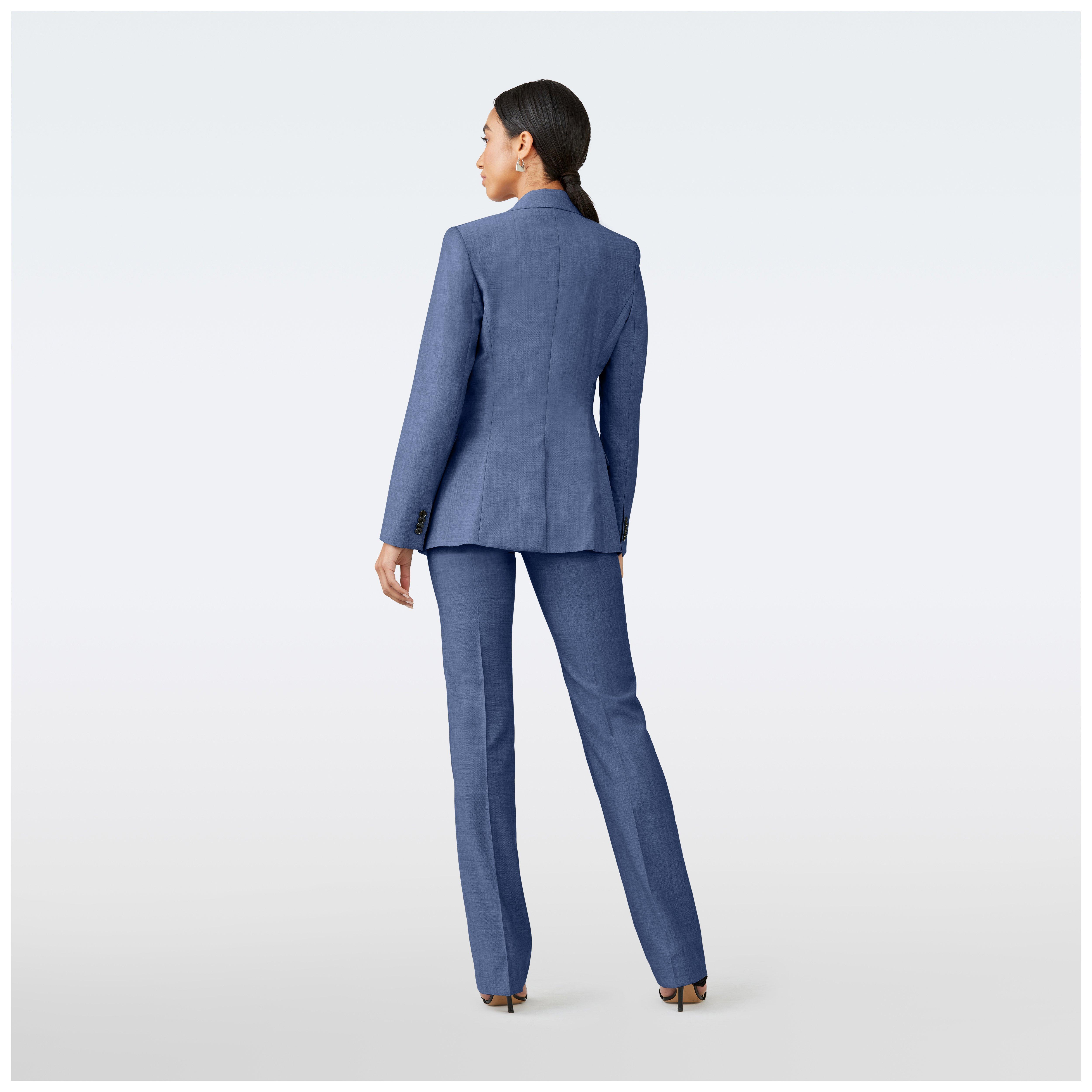Product thumbnail 2 Blue suit women - Milano Solid Design from Italian Indochino Collection