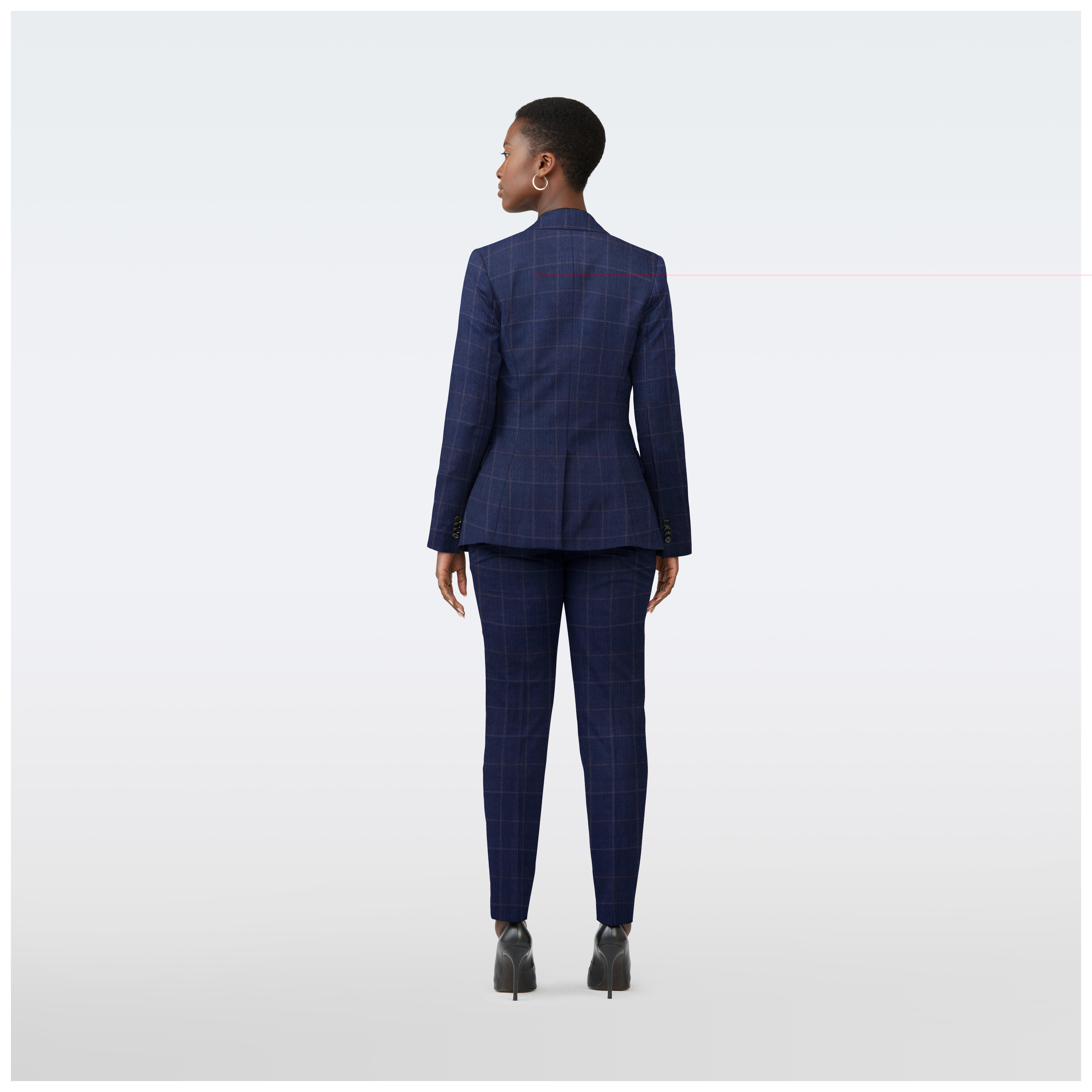 Product thumbnail 2 Blue suit women - Grove Checked Design from Seasonal Indochino Collection