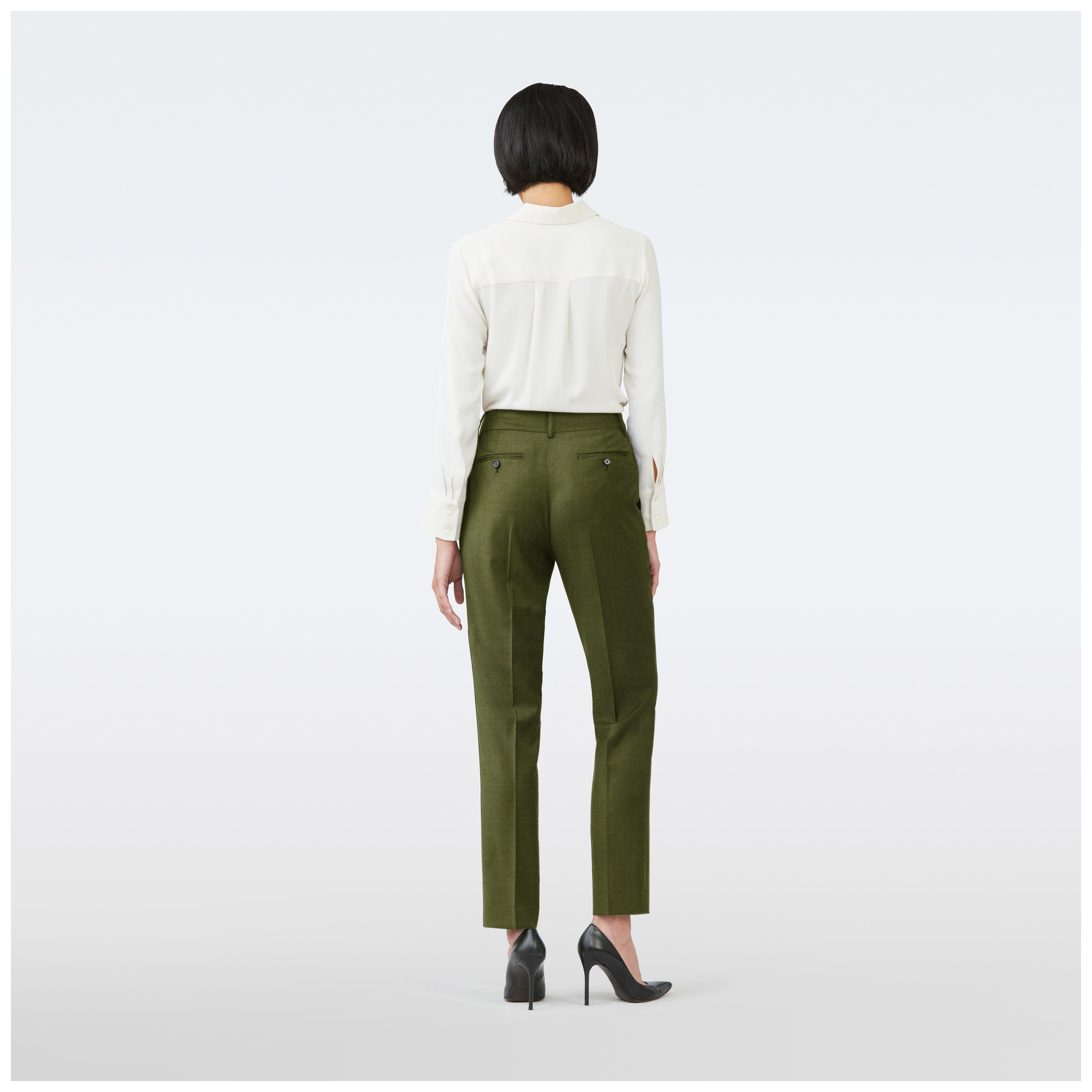 Product thumbnail 2 Olive pants women - Howell Solid Design from Luxury Indochino Collection