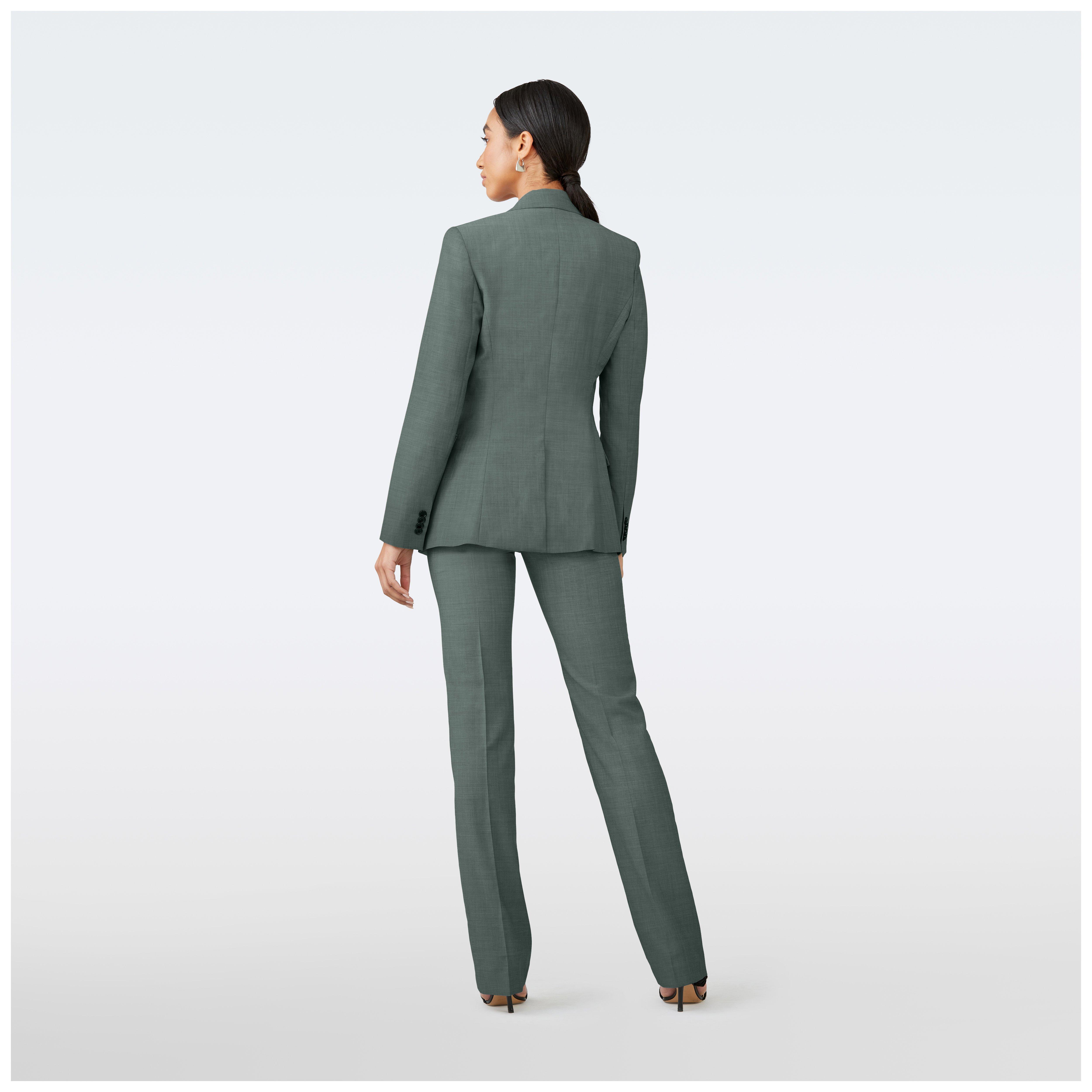 Product thumbnail 2 Green suit women - Hamilton Solid Design from Luxury Indochino Collection