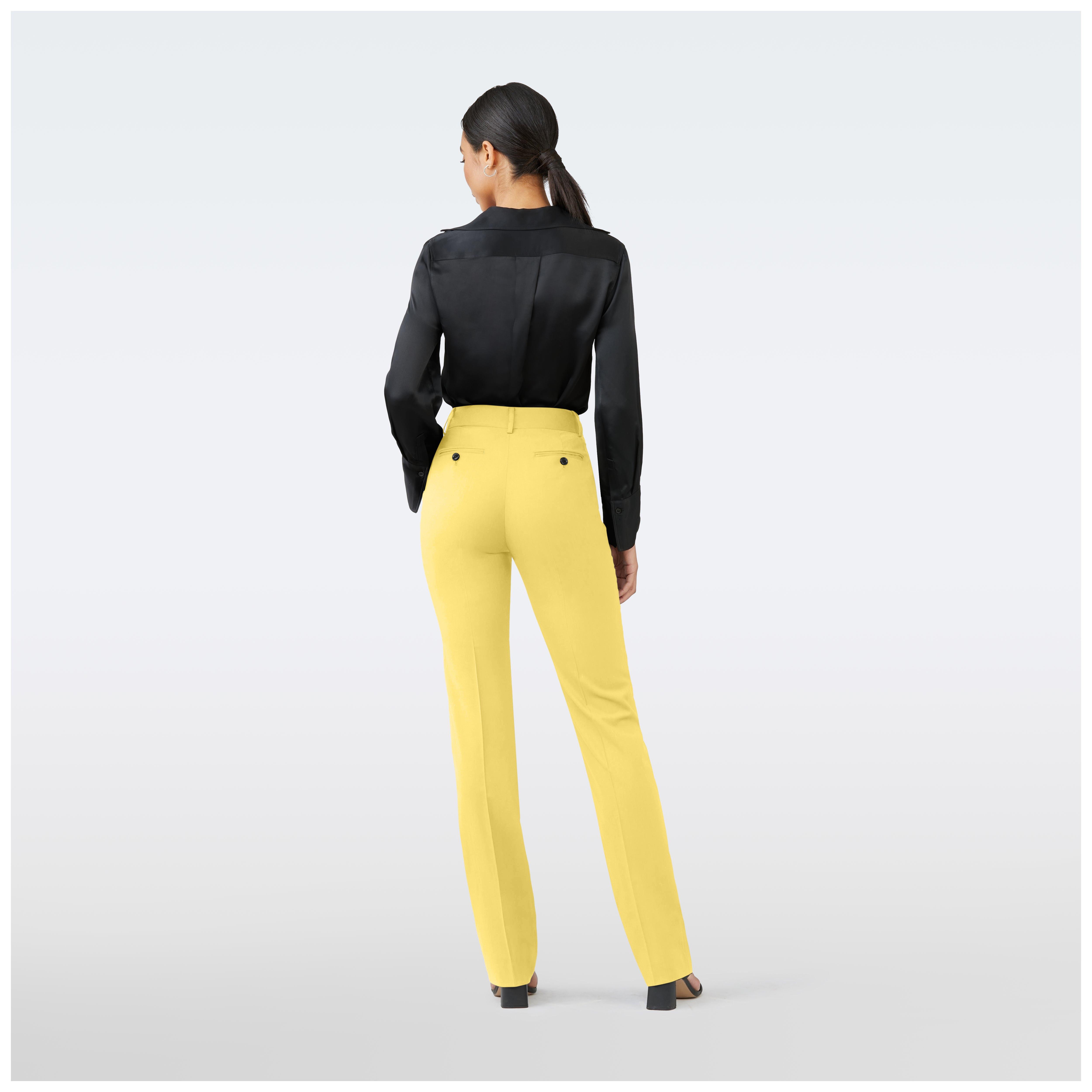 Product thumbnail 2 Yellow pants women - Harrogate Solid Design from Luxury Indochino Collection