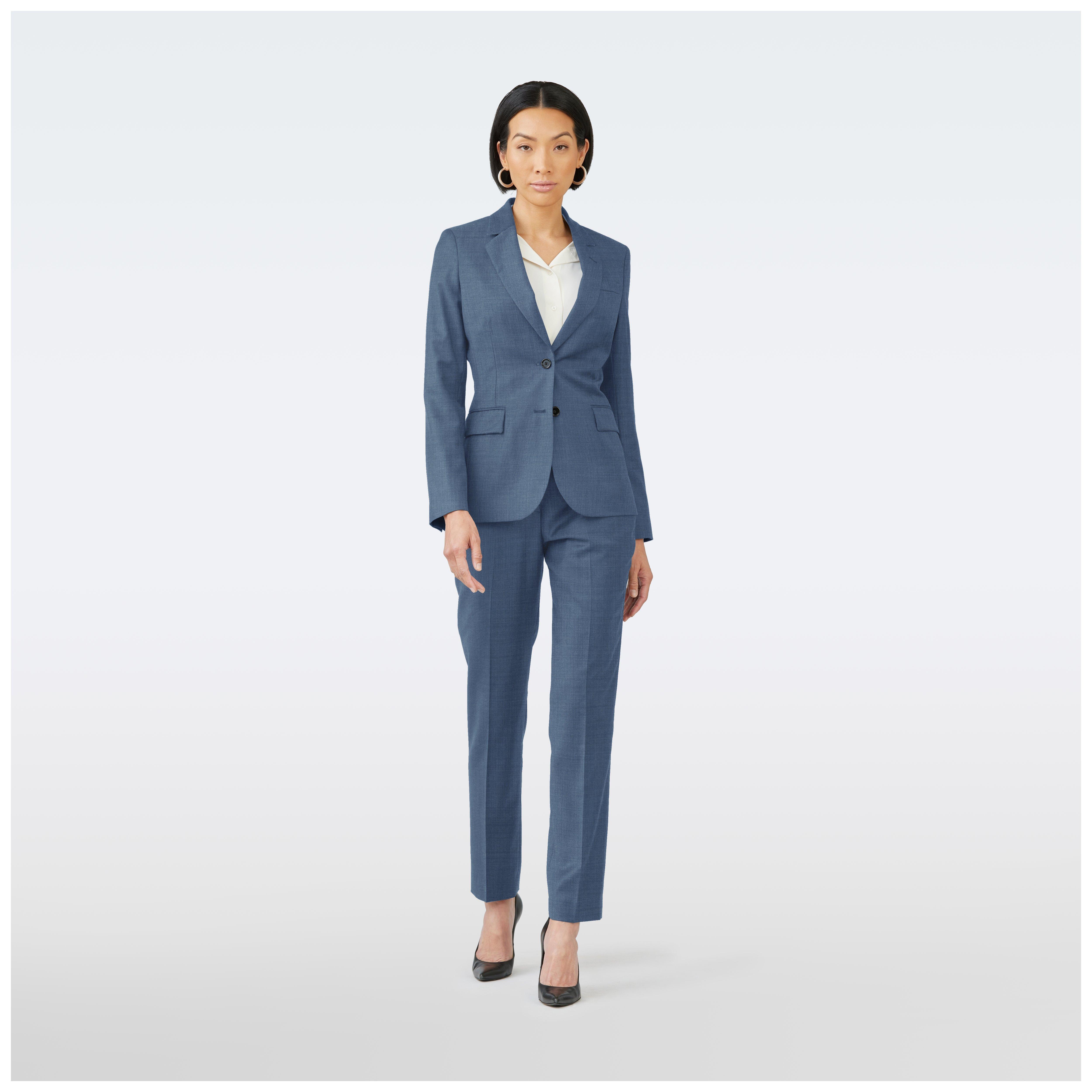 Blue suit women - Harrogate Solid Design from Luxury Indochino Collection