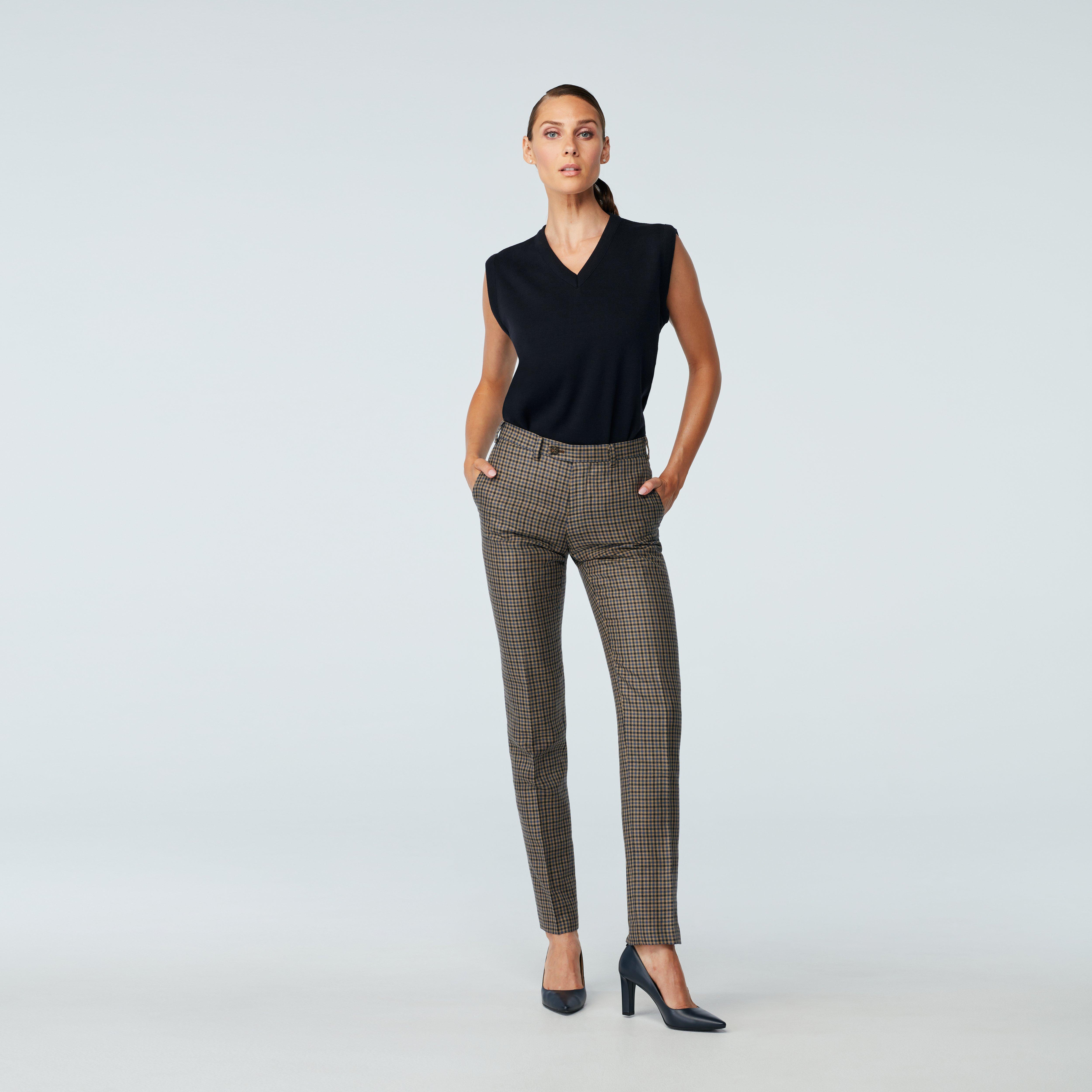 Product thumbnail 3 Brown suit women - Barnsley Checked Design from Spring / Summer Indochino Collection