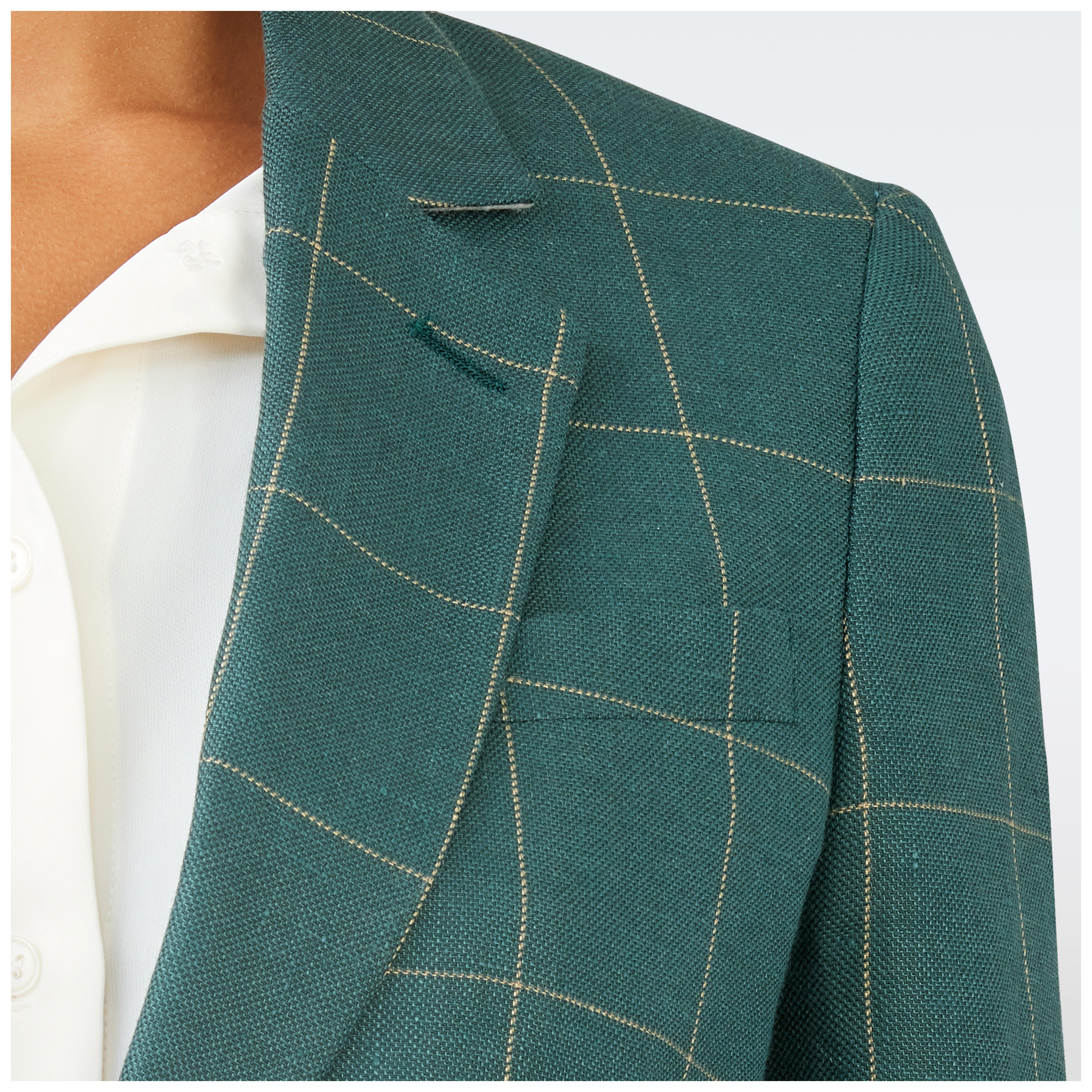 Barnsley Windowpane Hunter Green Suit