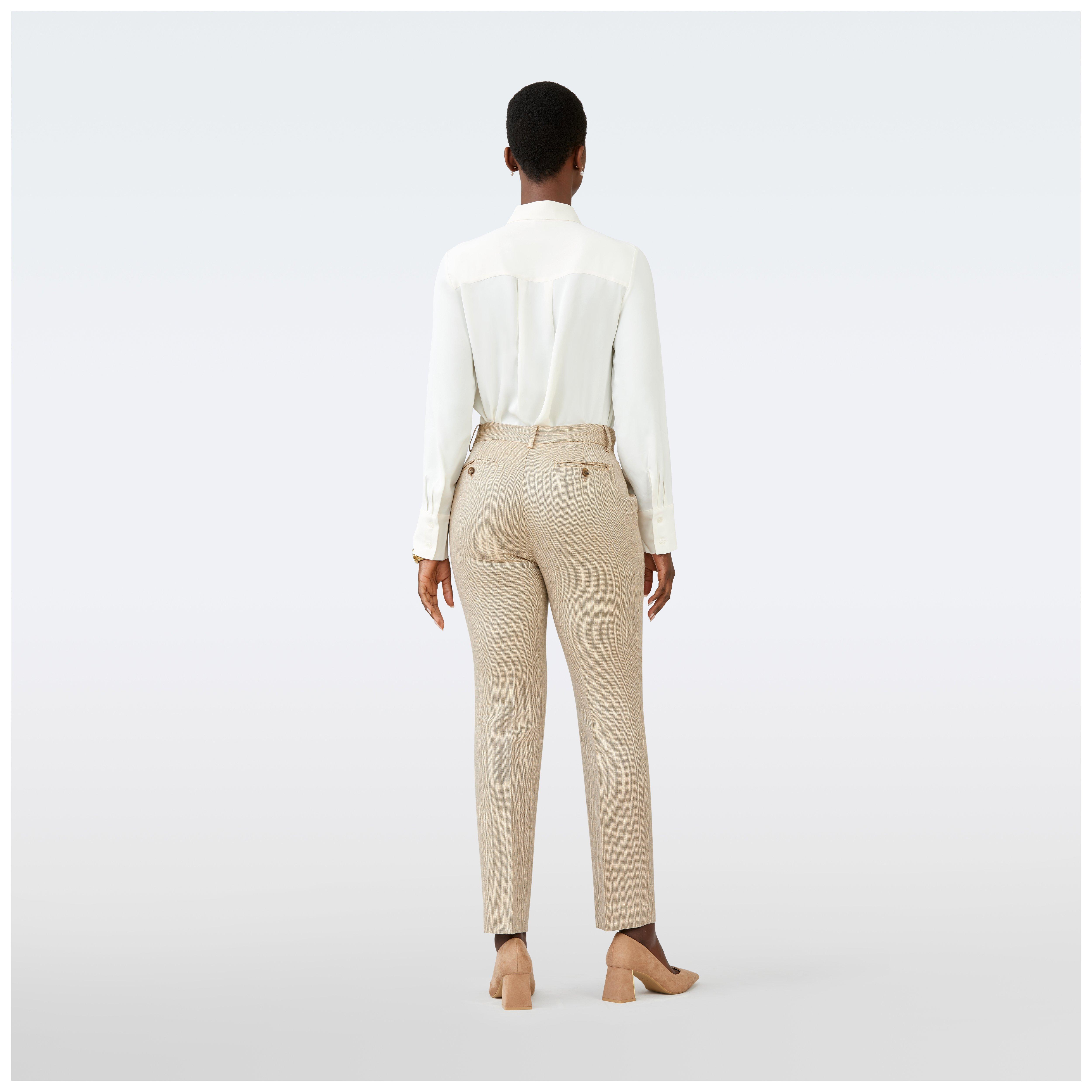 Product thumbnail 2 Brown pants women - Barnsley Herringbone Design from british Indochino Collection