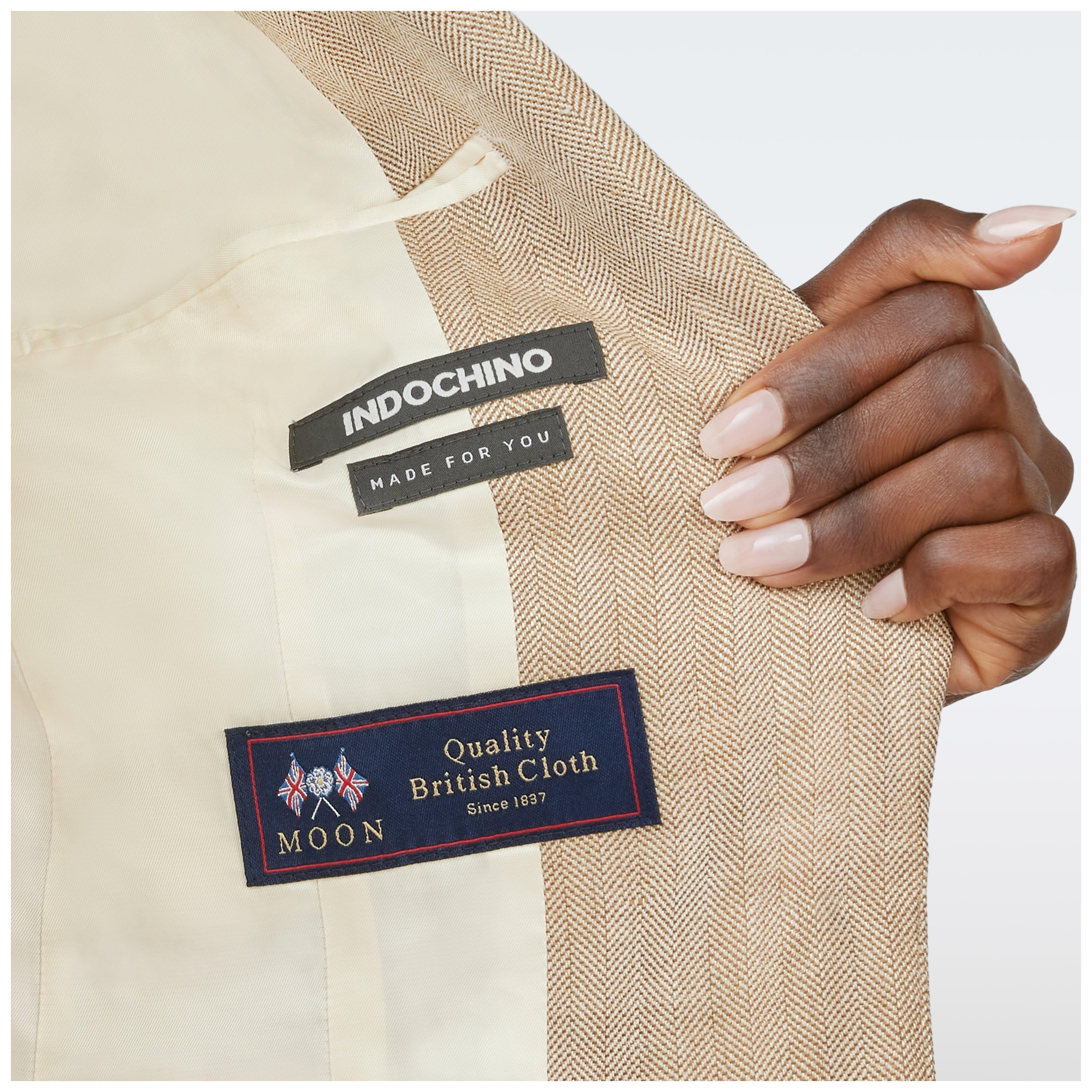 Product thumbnail 5 Brown suit women - Barnsley Herringbone Design from british Indochino Collection