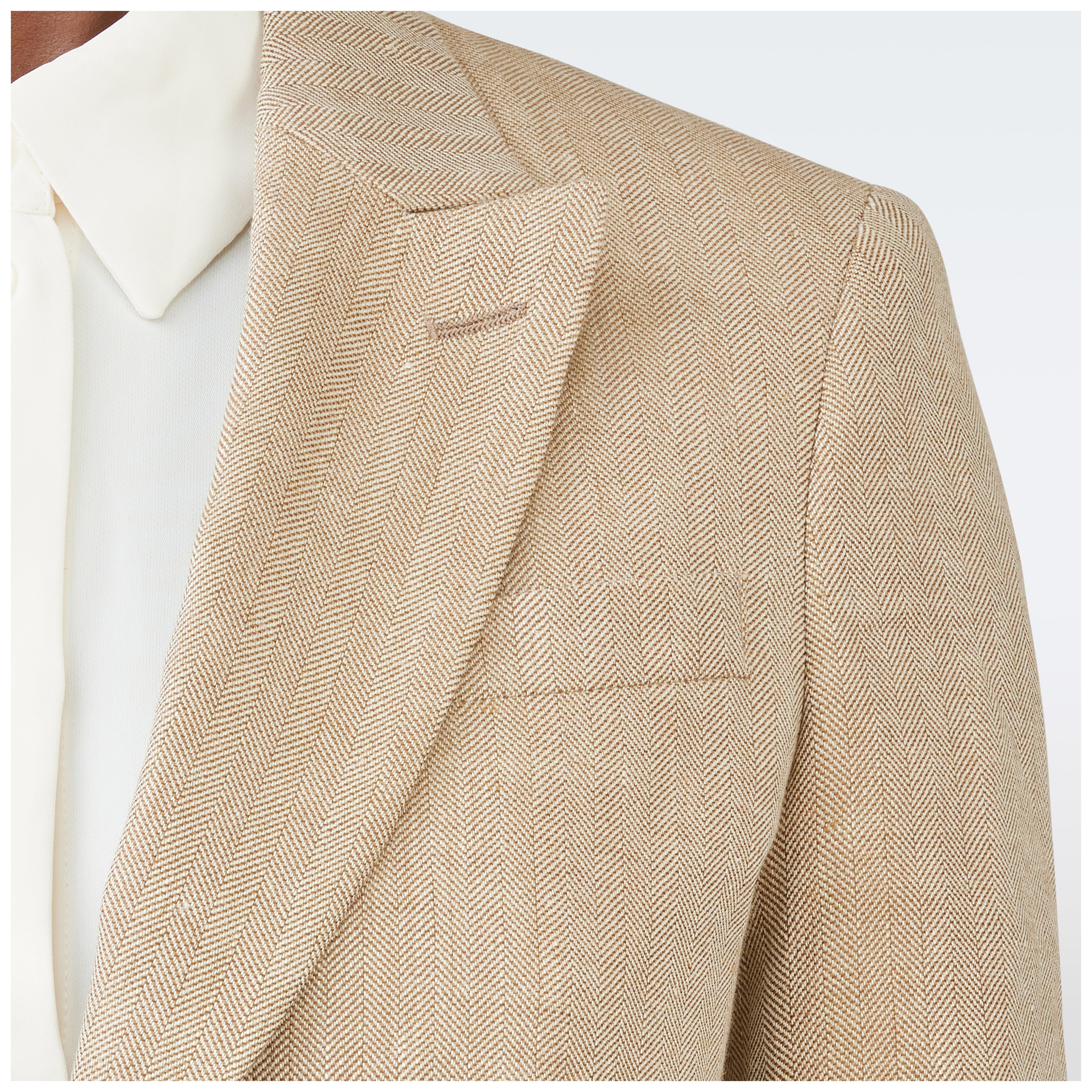 Product thumbnail 6 Brown suit women - Barnsley Herringbone Design from british Indochino Collection
