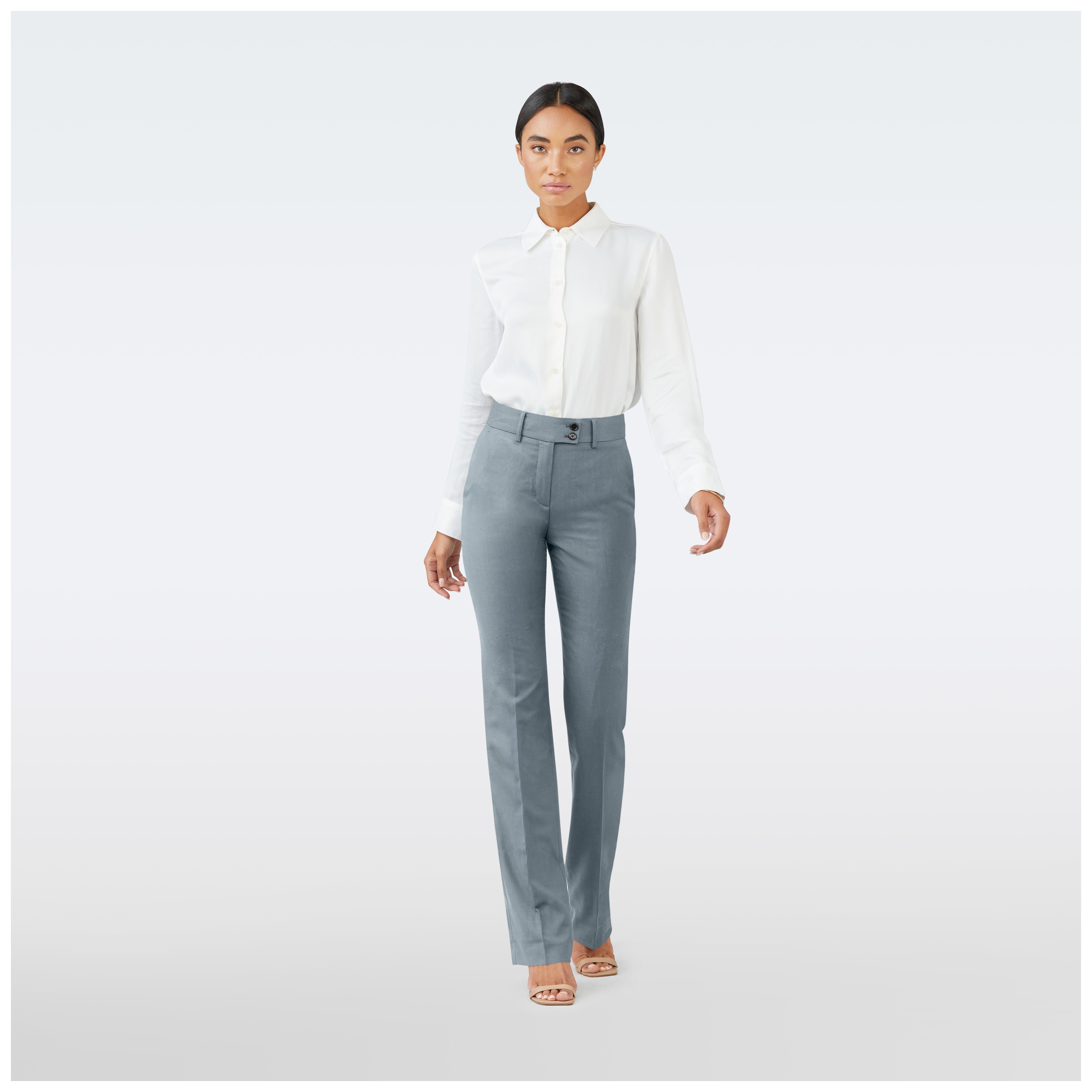 Gray pants women - Solid Design from Seasonal Indochino Collection