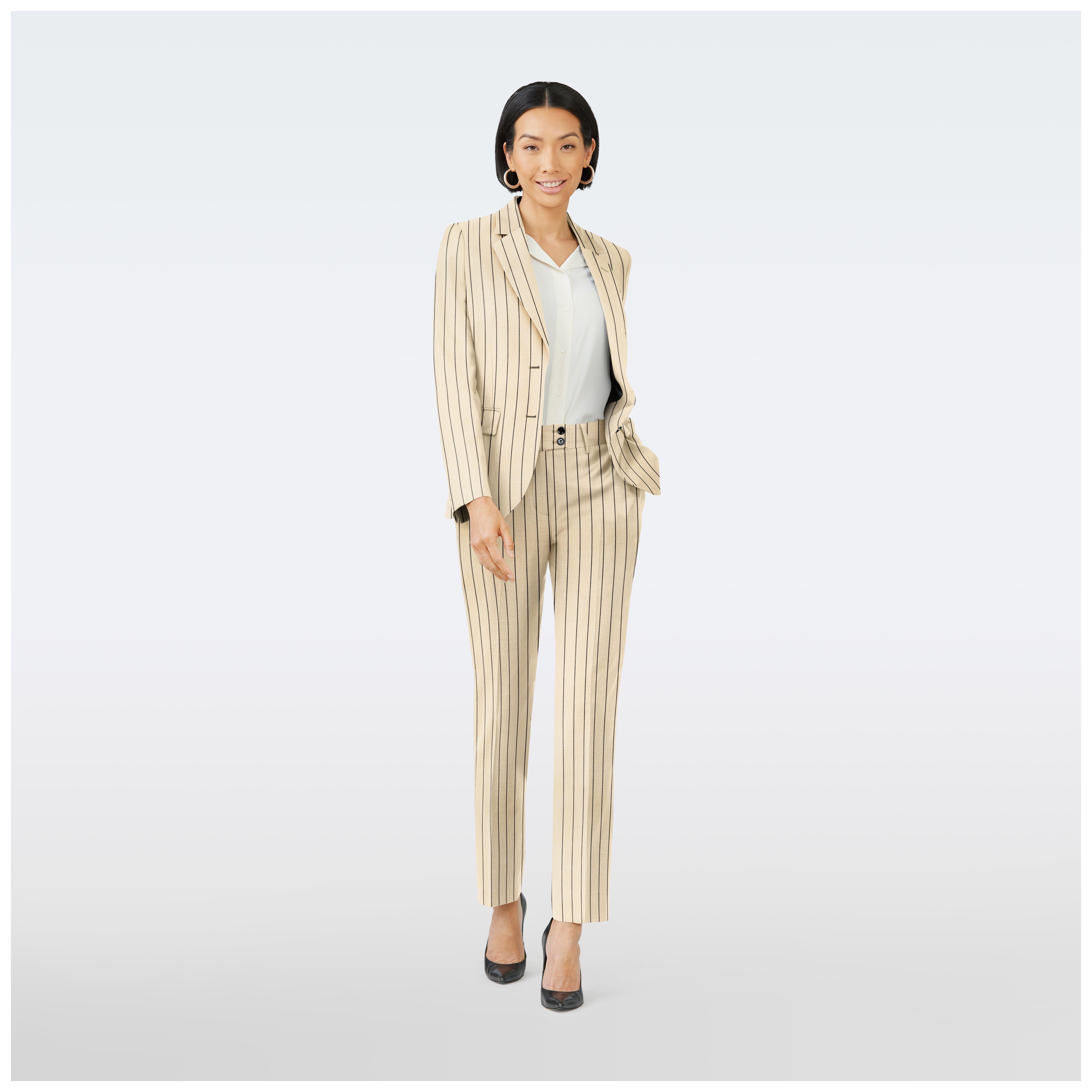 Amelis | Women's Three-Piece Suit: Blazer, Waistcoat, Trousers - Frobolous