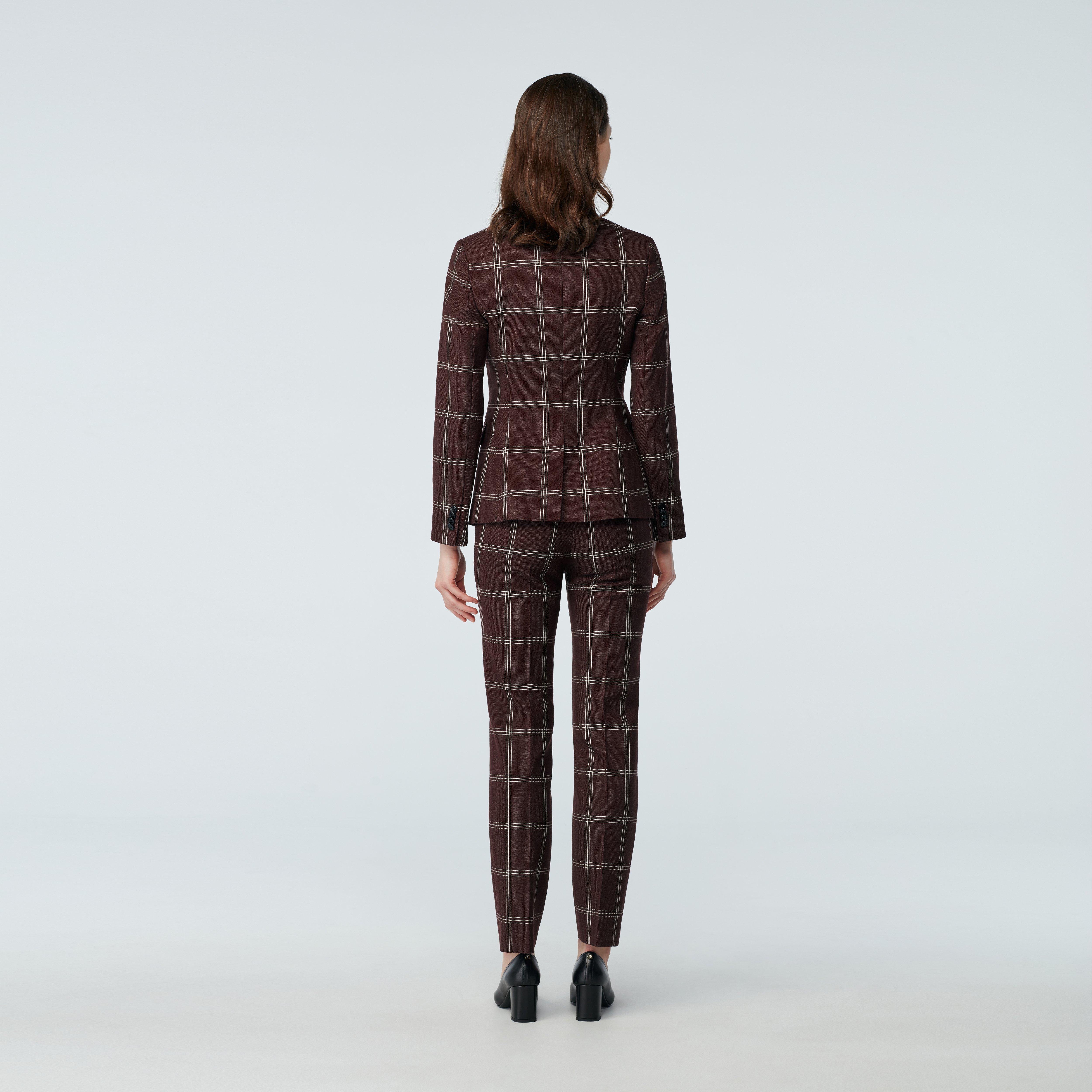 Product thumbnail 2 Burgundy suit women - Checked Design from Fall / Winter Indochino Collection