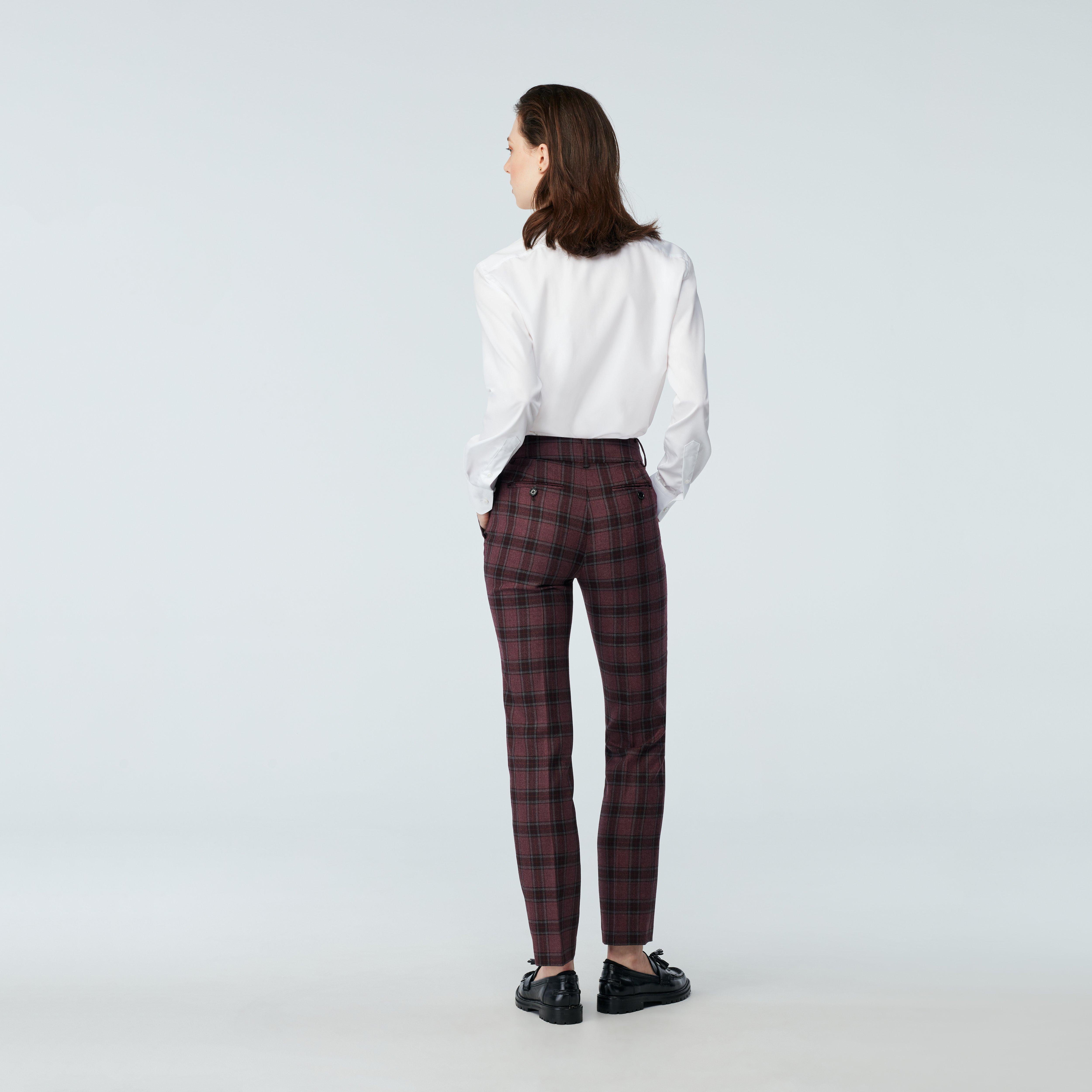 Product thumbnail 2 Red pants women - Plaid Design from Indochino Collection