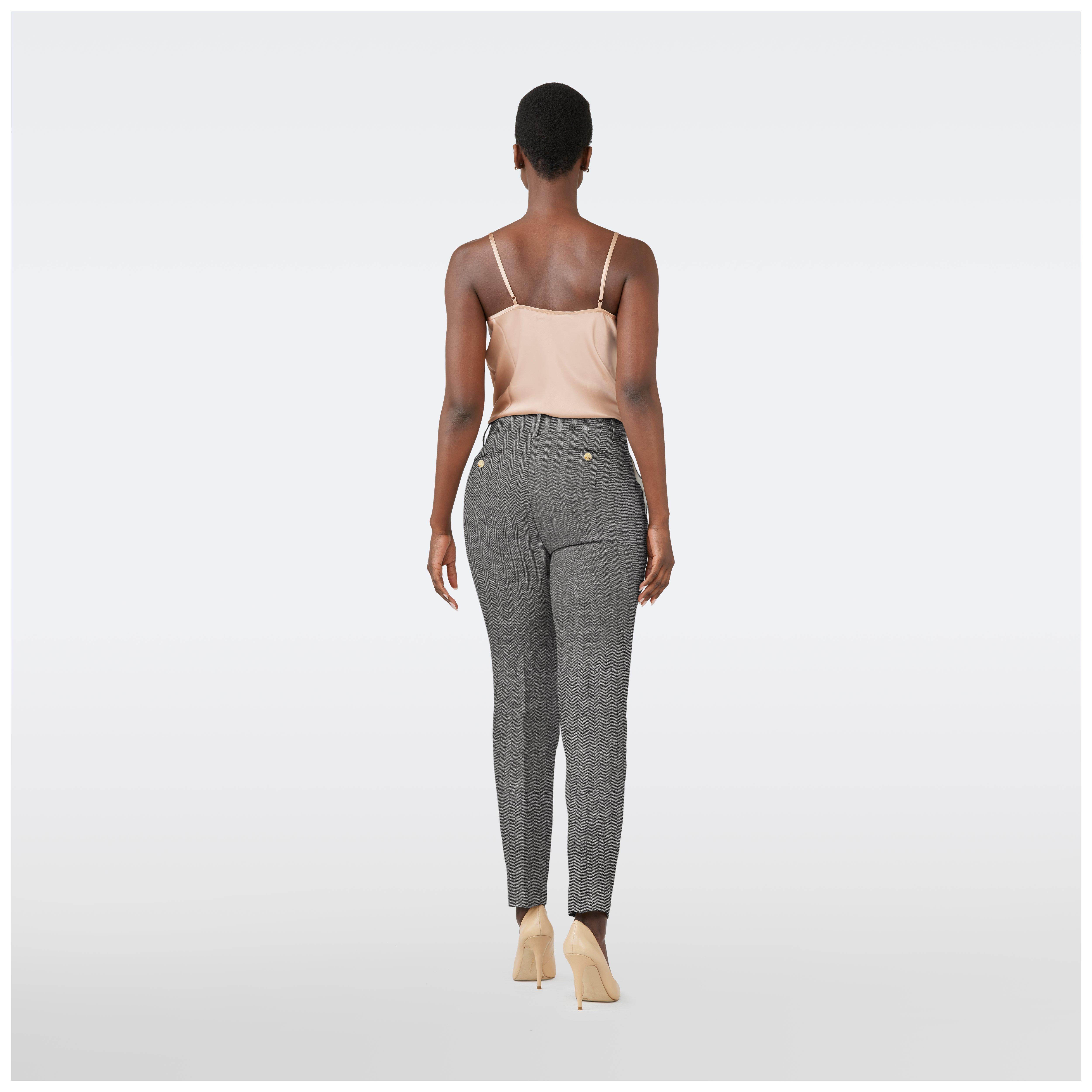 Product thumbnail 2 Gray pants women - Herringbone Design from Indochino Collection