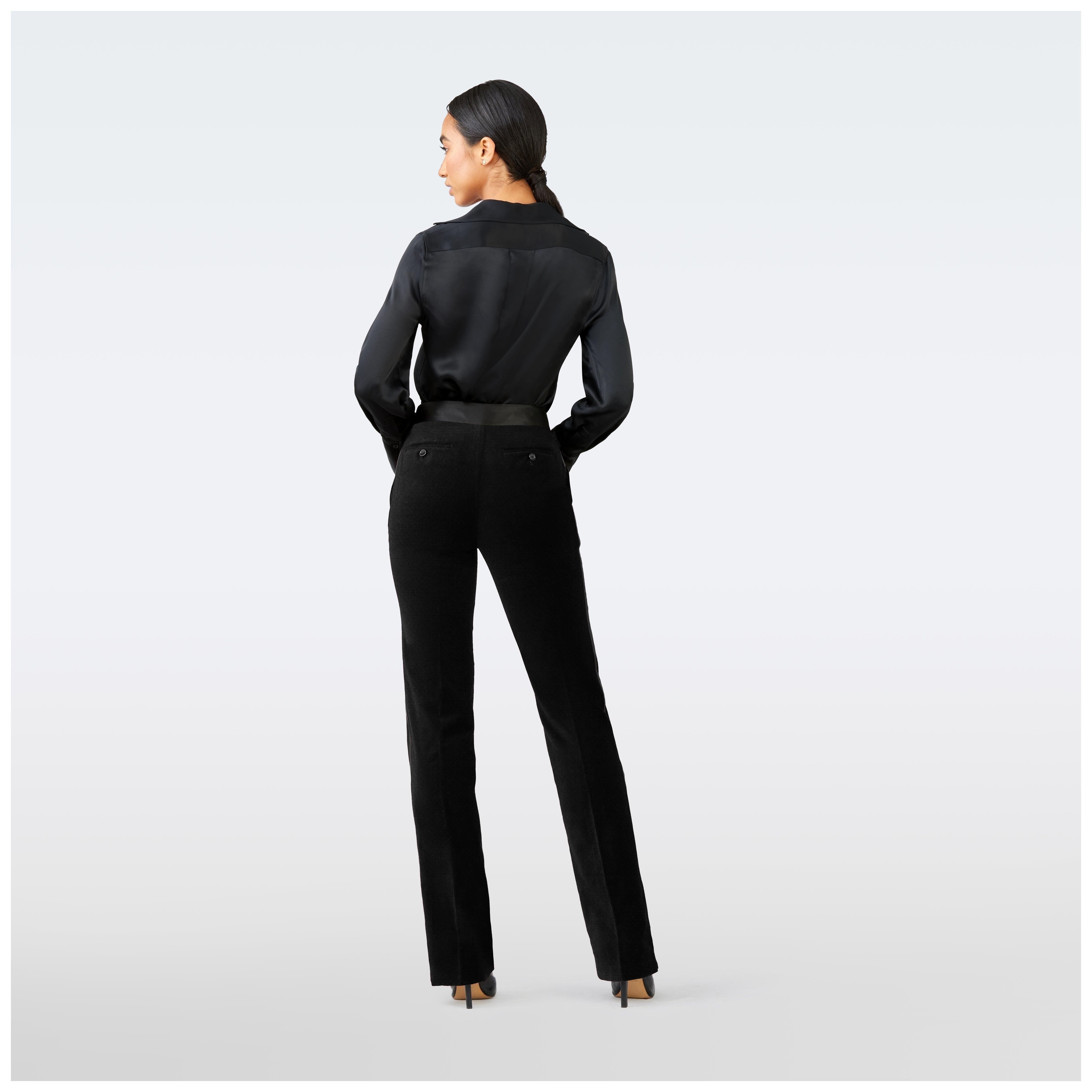 Product thumbnail 2 Black pants women - Highworth Solid Design from Tuxedo Indochino Collection