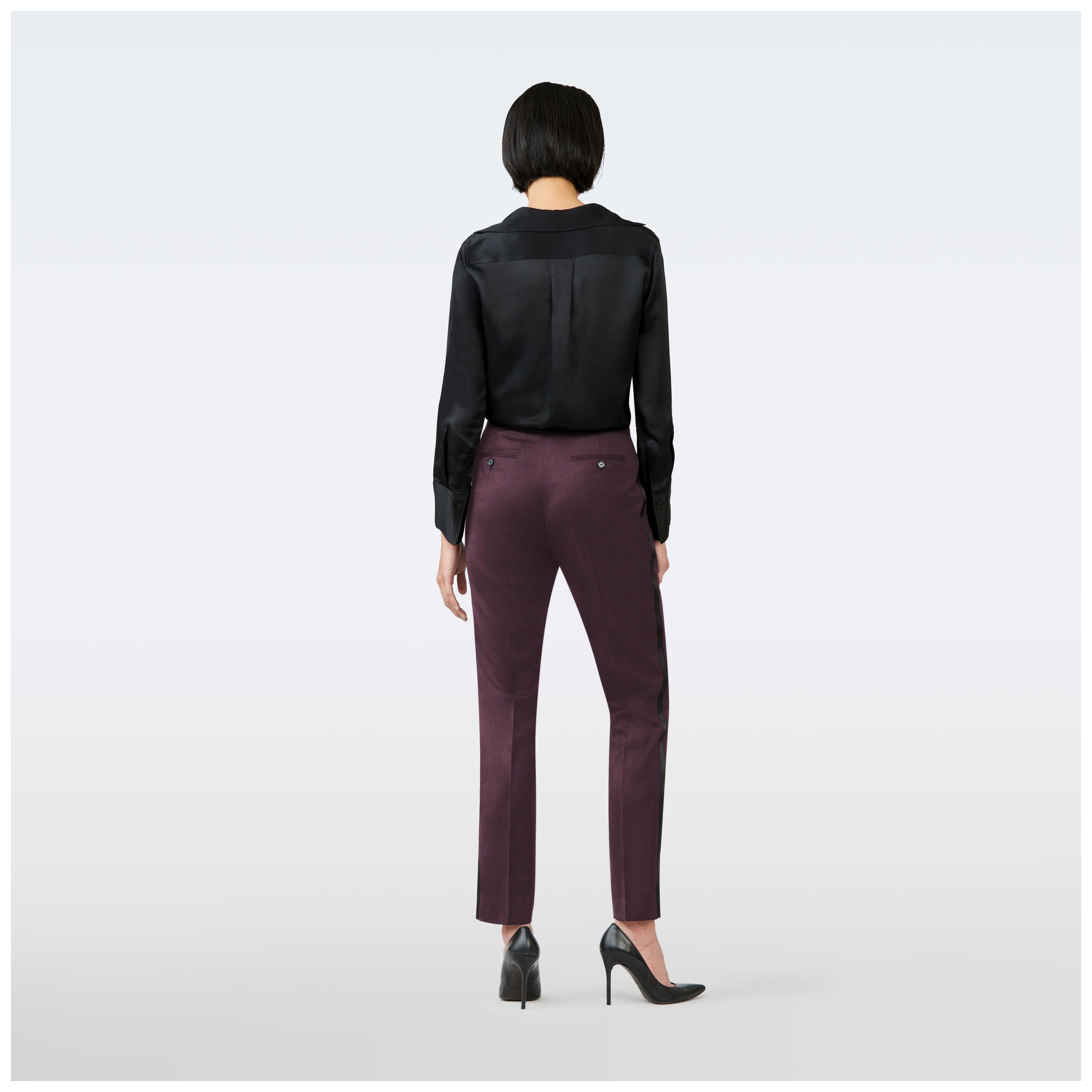 Product thumbnail 2 Burgundy pants women - Highworth Solid Design from Tuxedo Indochino Collection