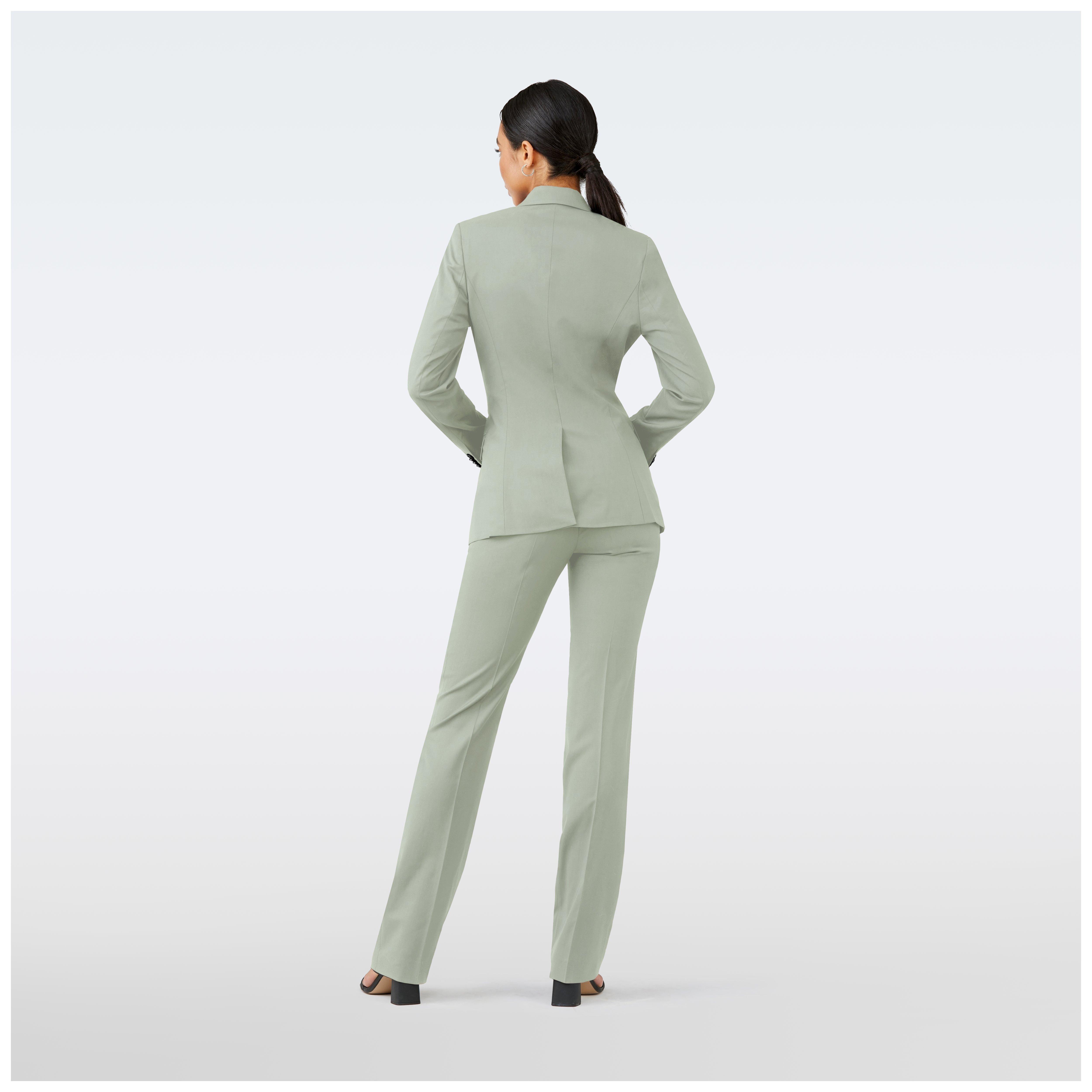 Product thumbnail 2 Green suit women - Milano Solid Design from Italian Indochino Collection