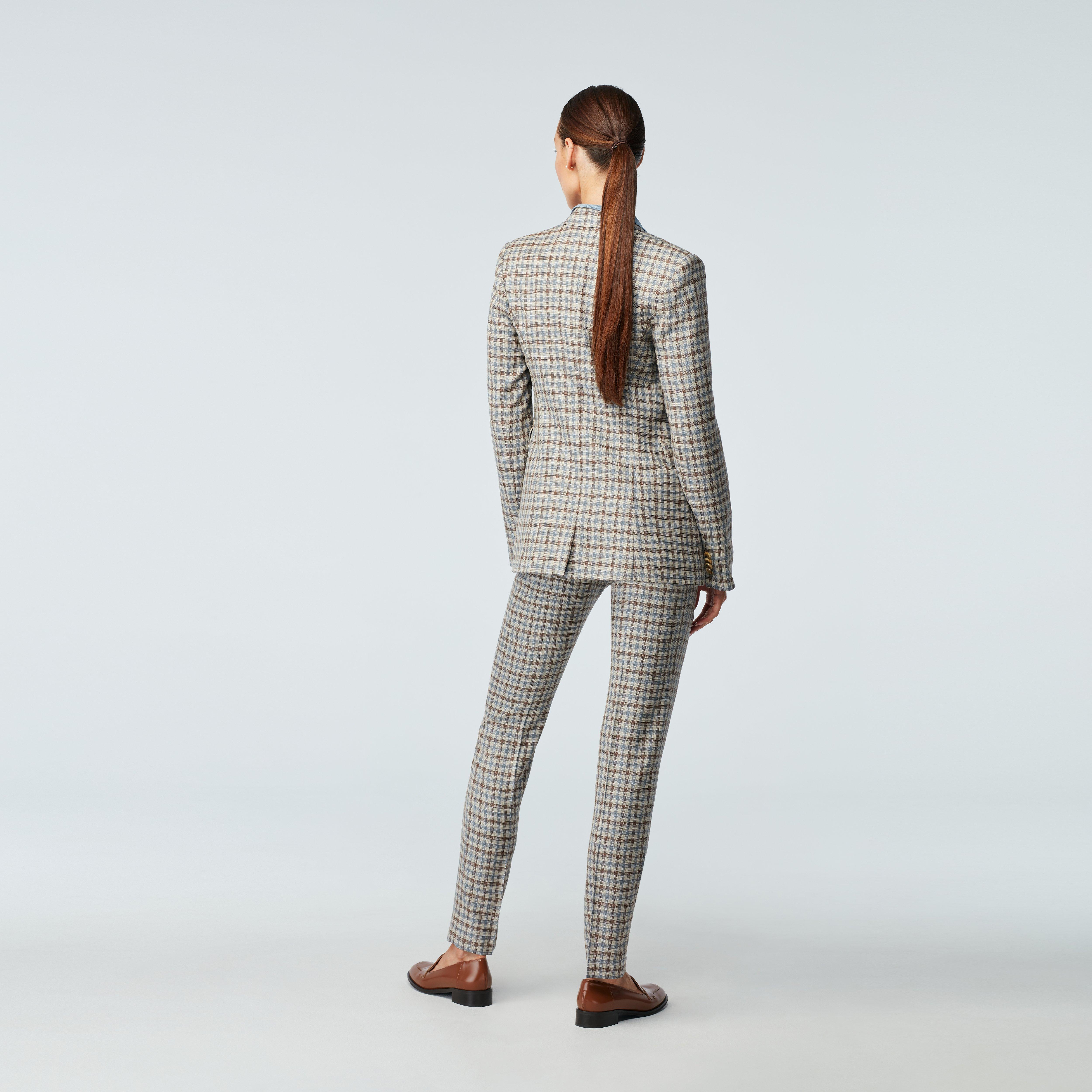 Product thumbnail 2 Cream blazer women - Checked Design from Italian Indochino Collection