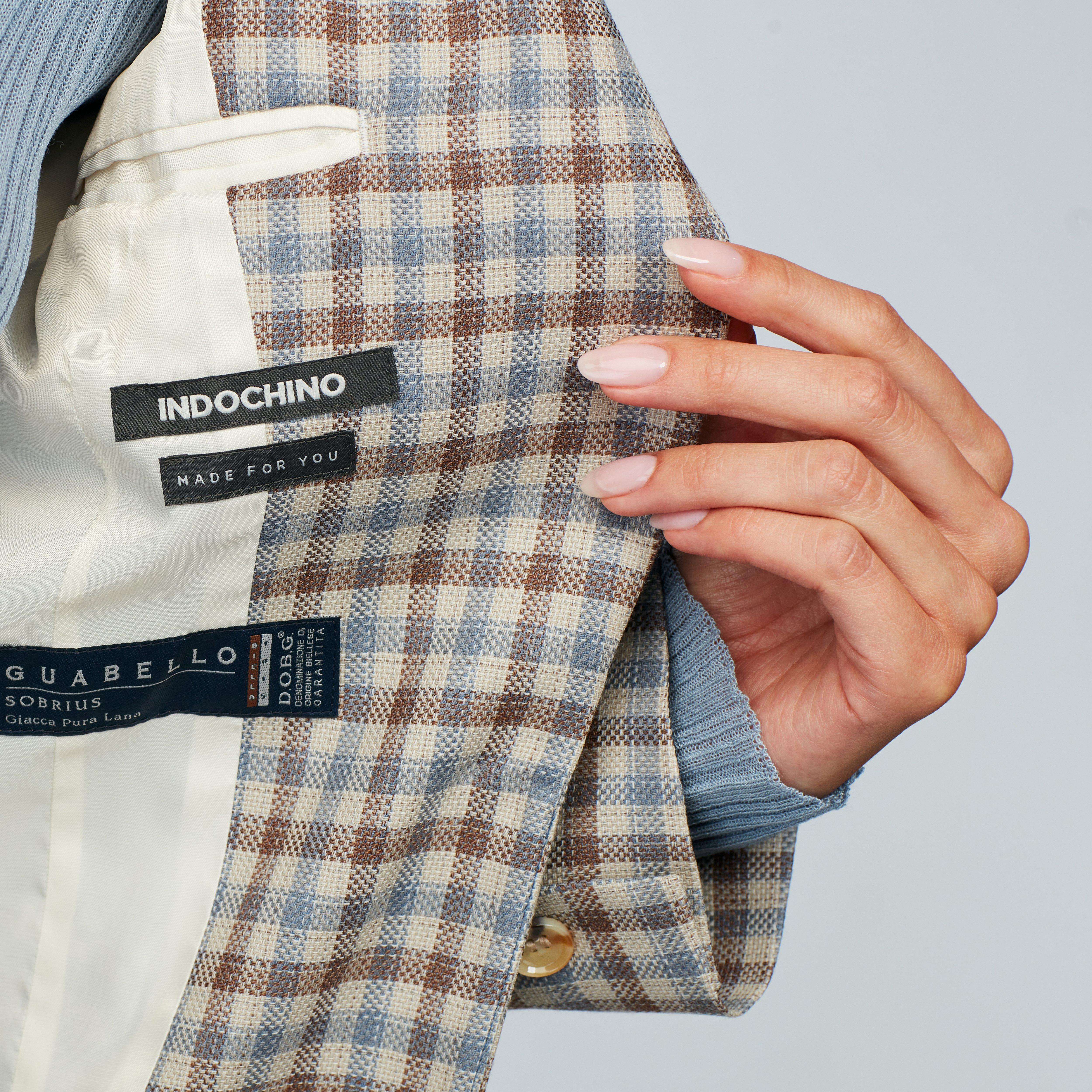 Product thumbnail 3 Cream blazer women - Checked Design from Italian Indochino Collection
