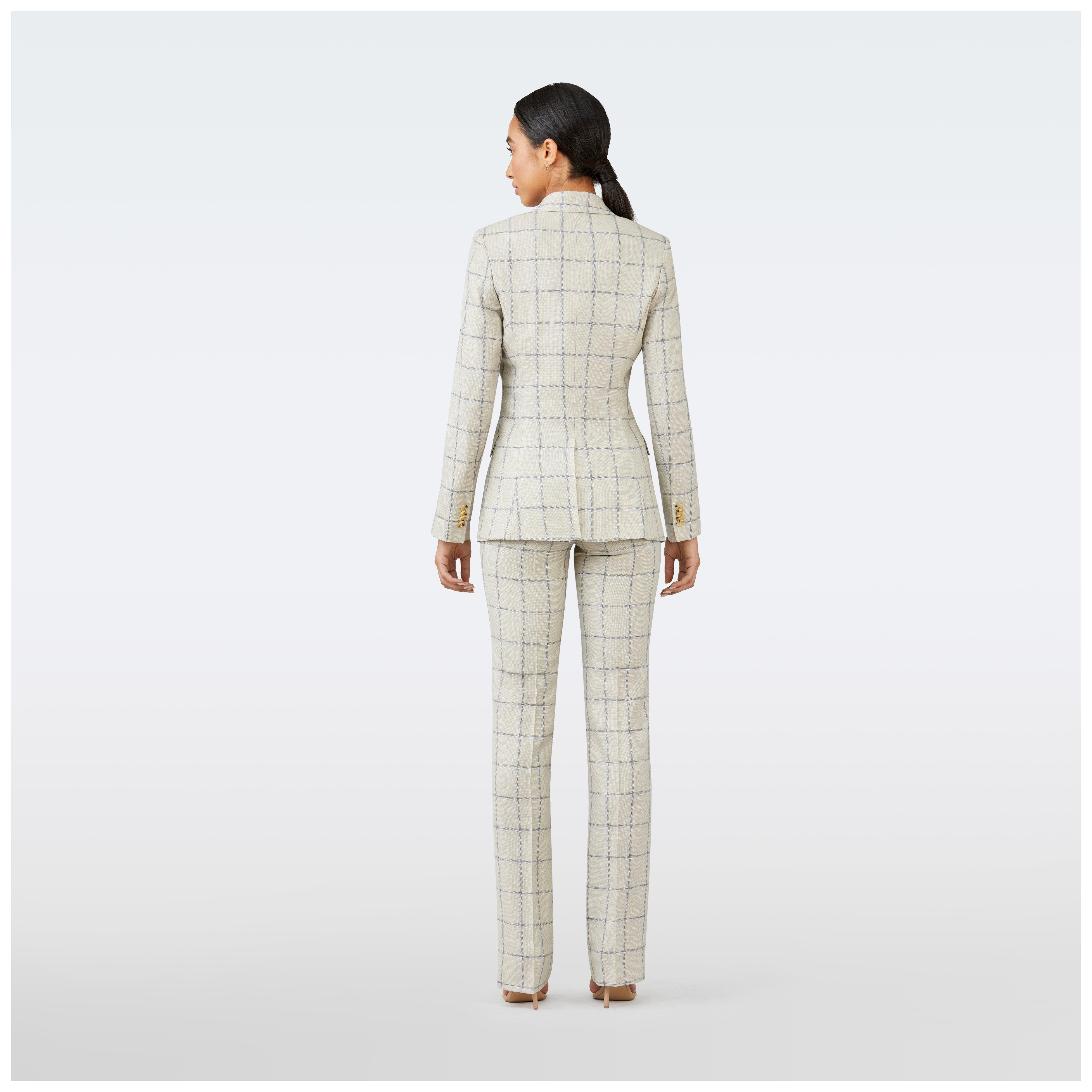 Product thumbnail 2 Cream suit women - Checked Design from Luxury Indochino Collection