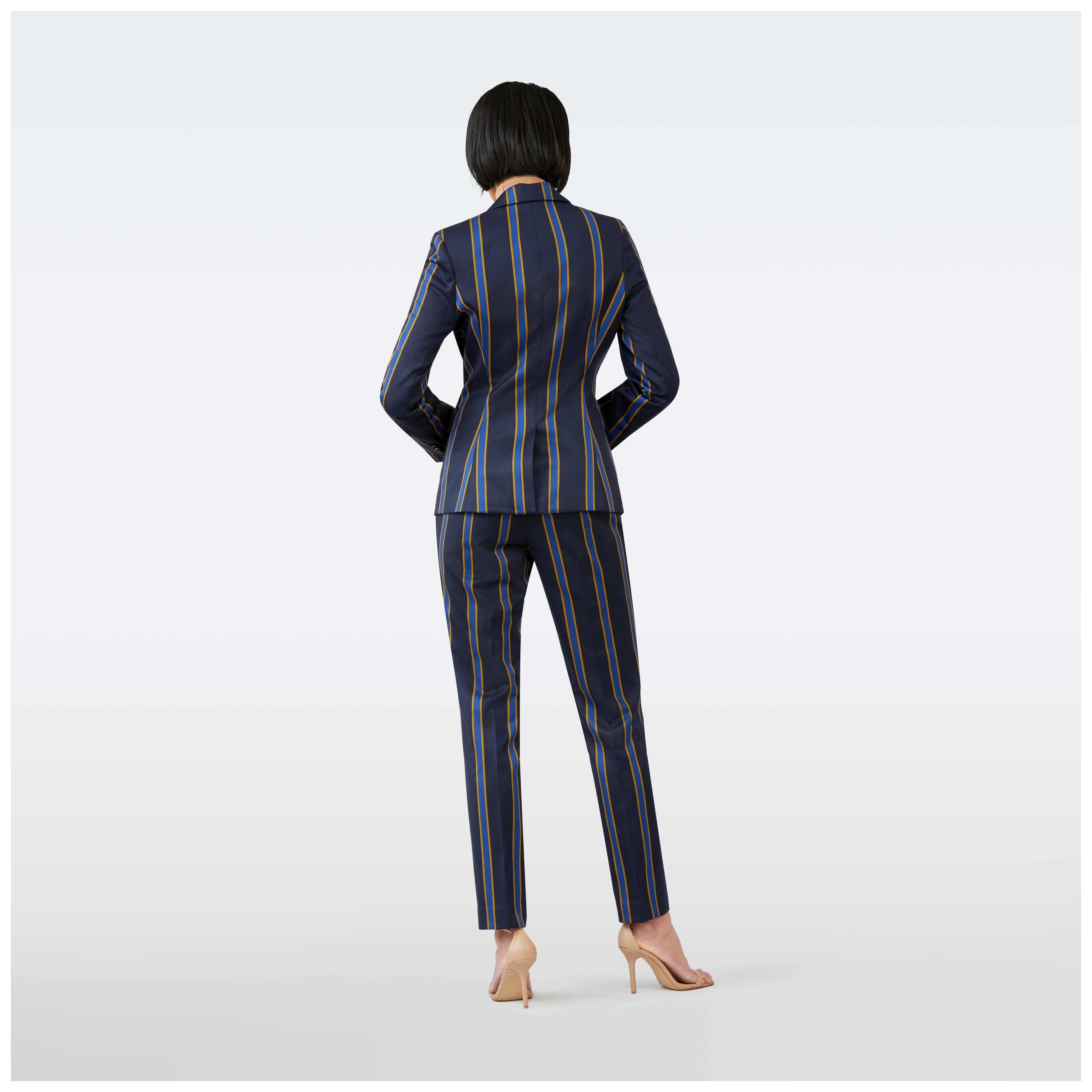 Product thumbnail 2 Navy blazer women - Bardwell Striped Design from british Indochino Collection