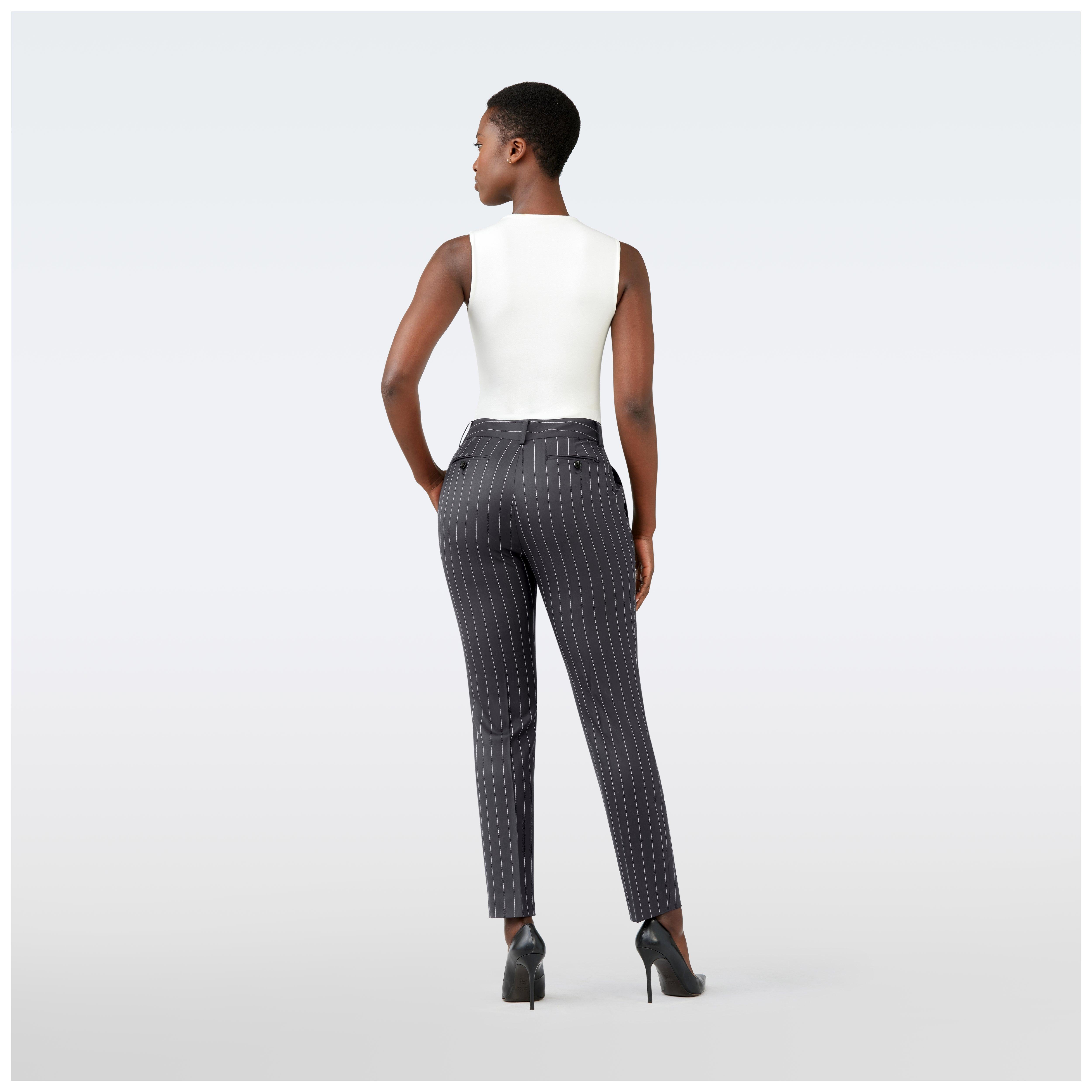 Product thumbnail 2 Gray pants women - Harrogate Striped Design from Luxury Indochino Collection