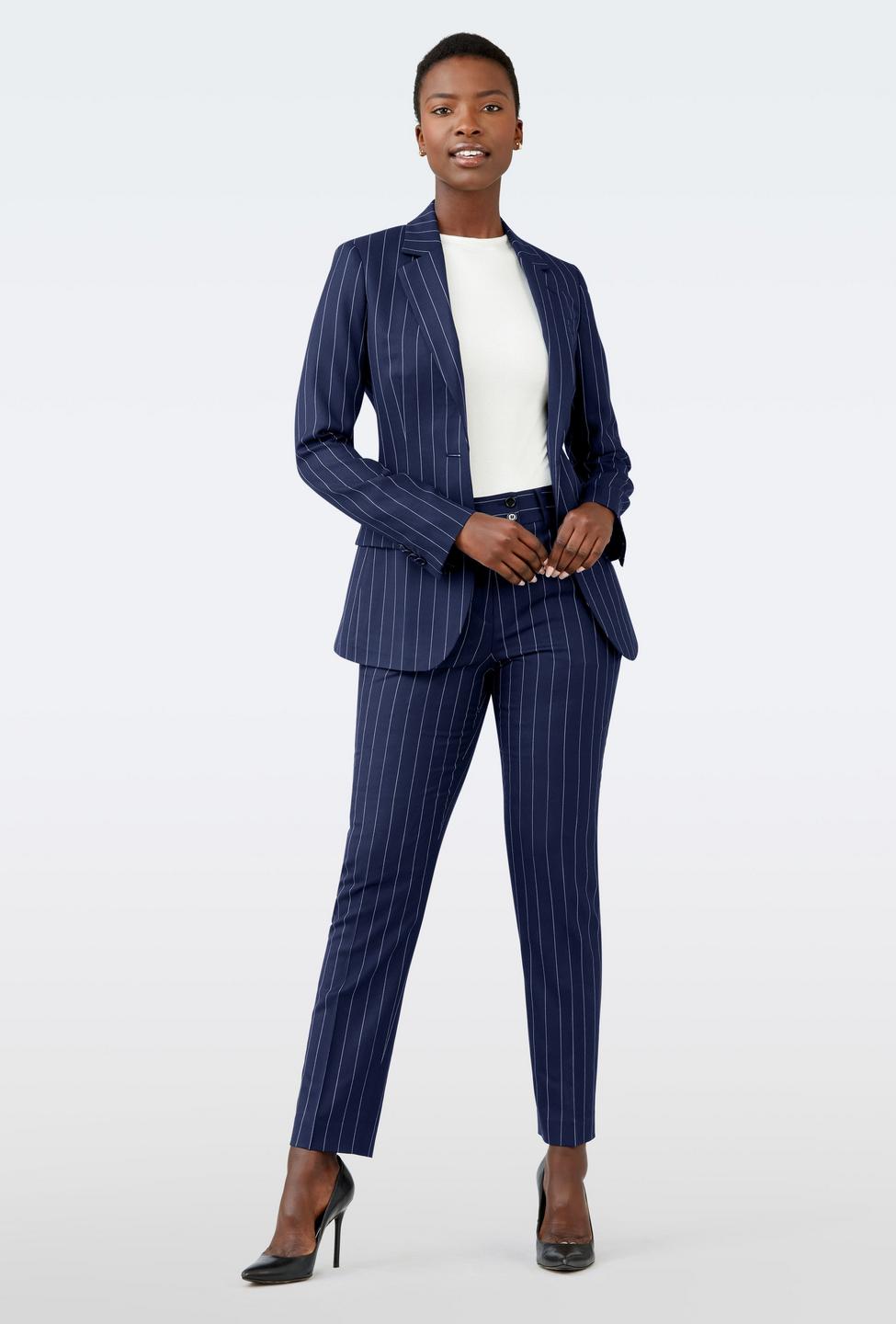 Buy Polo Ralph Lauren Men Navy Polo Soft Pinstripe Tweed 3-Piece Suit  Online - 979789 | The Collective