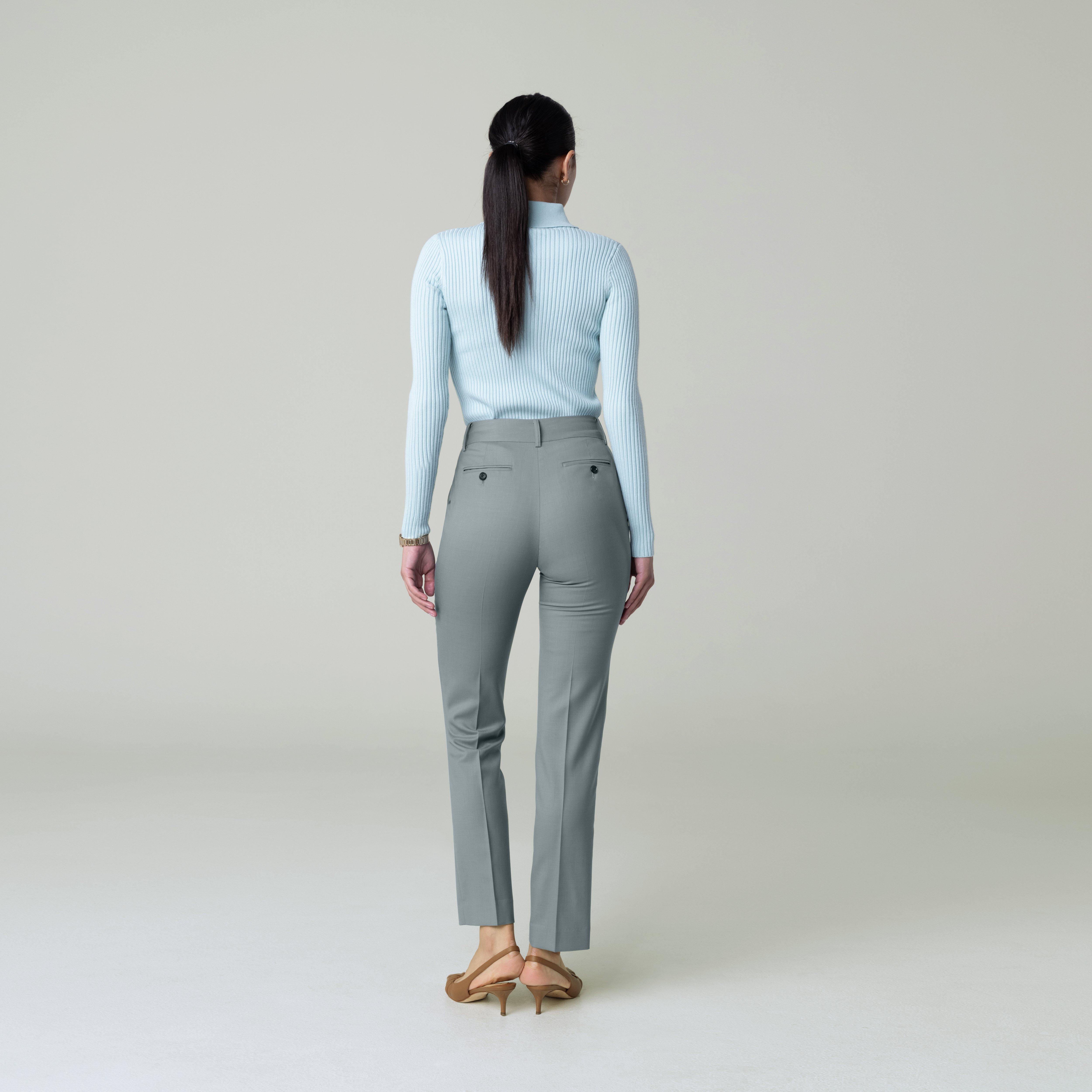 Product thumbnail 2 Teal pants women - Harrogate Solid Design from Luxury Indochino Collection