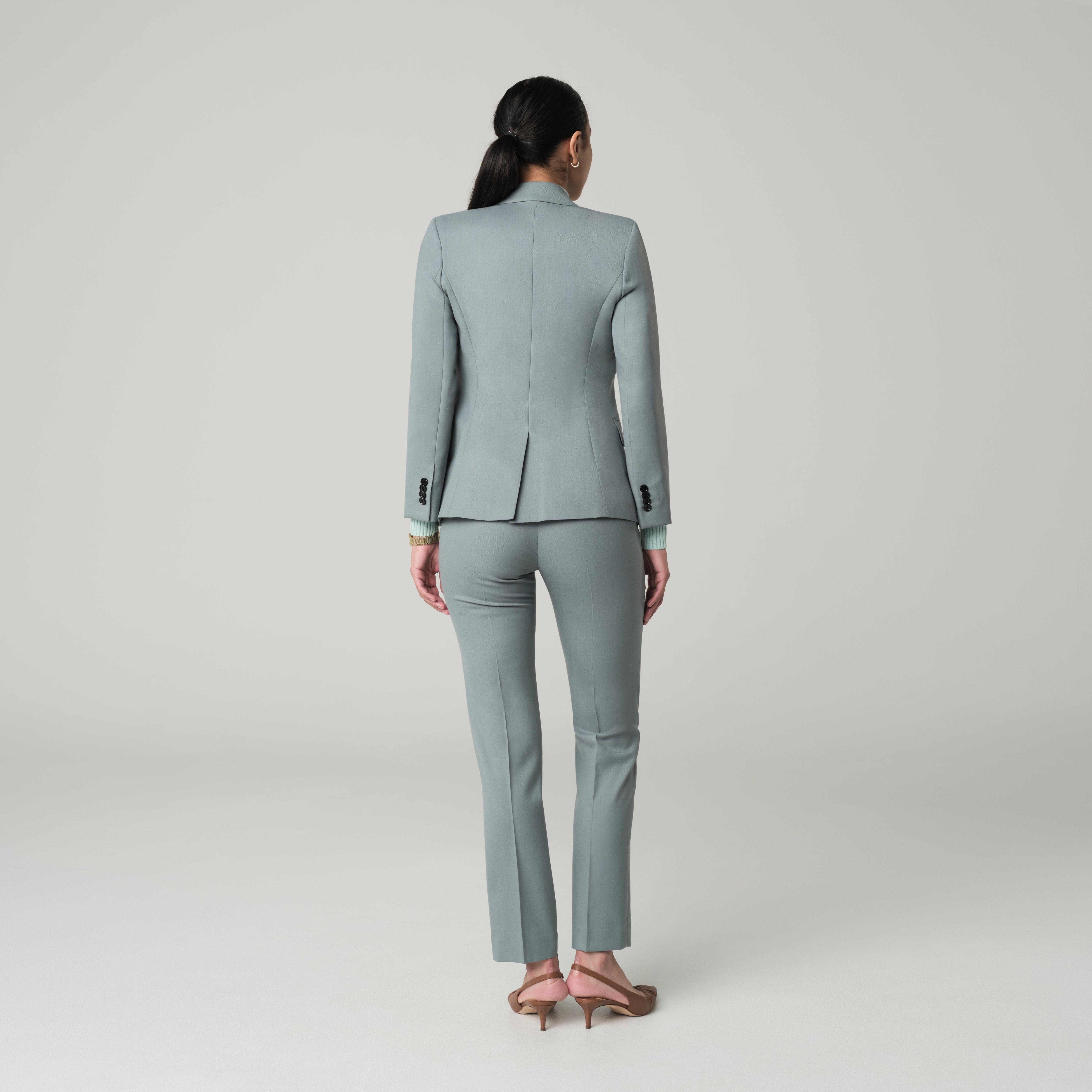 Product thumbnail 2 Teal suit women - Harrogate Solid Design from Luxury Indochino Collection