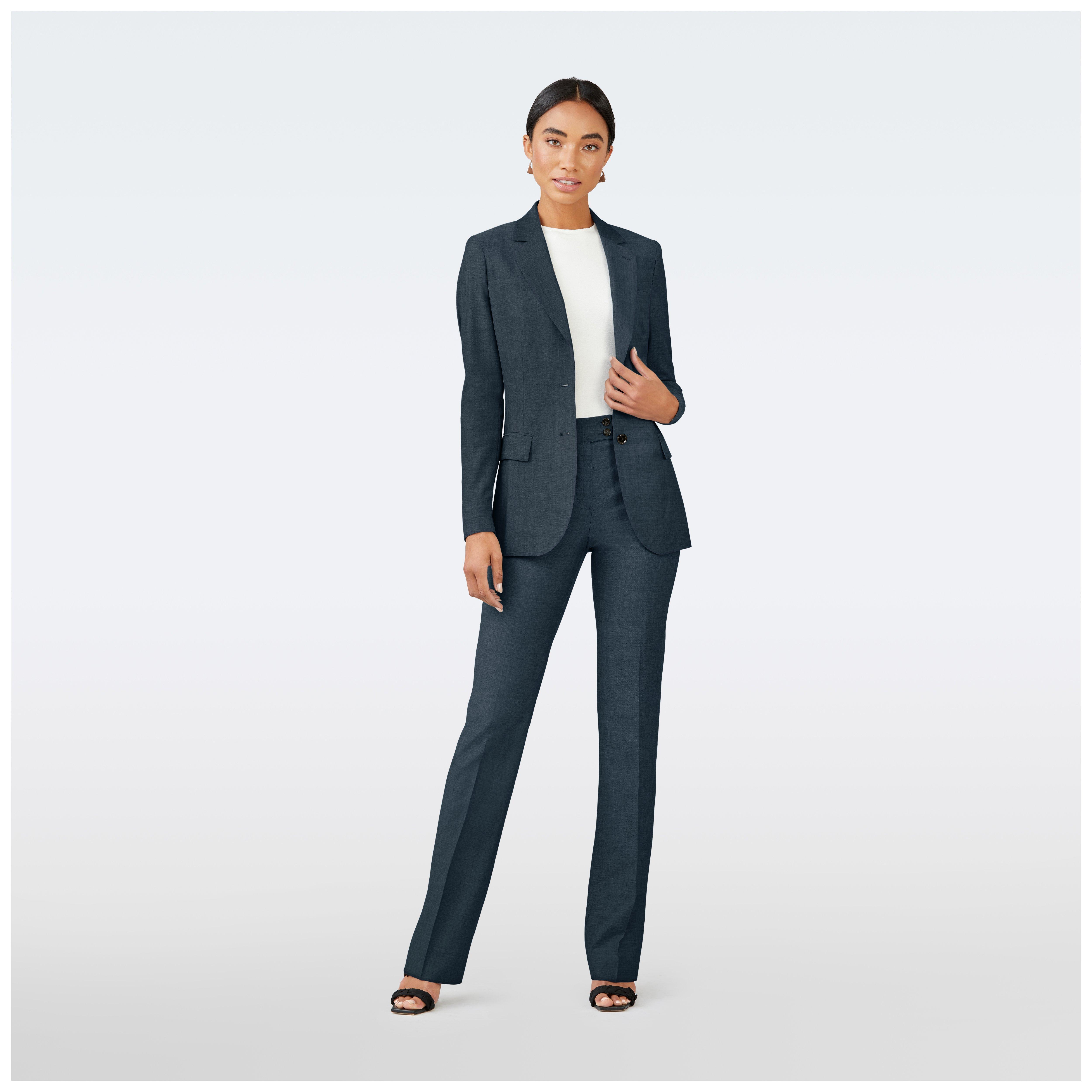 Teal suit women - Hamilton Solid Design from Luxury Indochino Collection