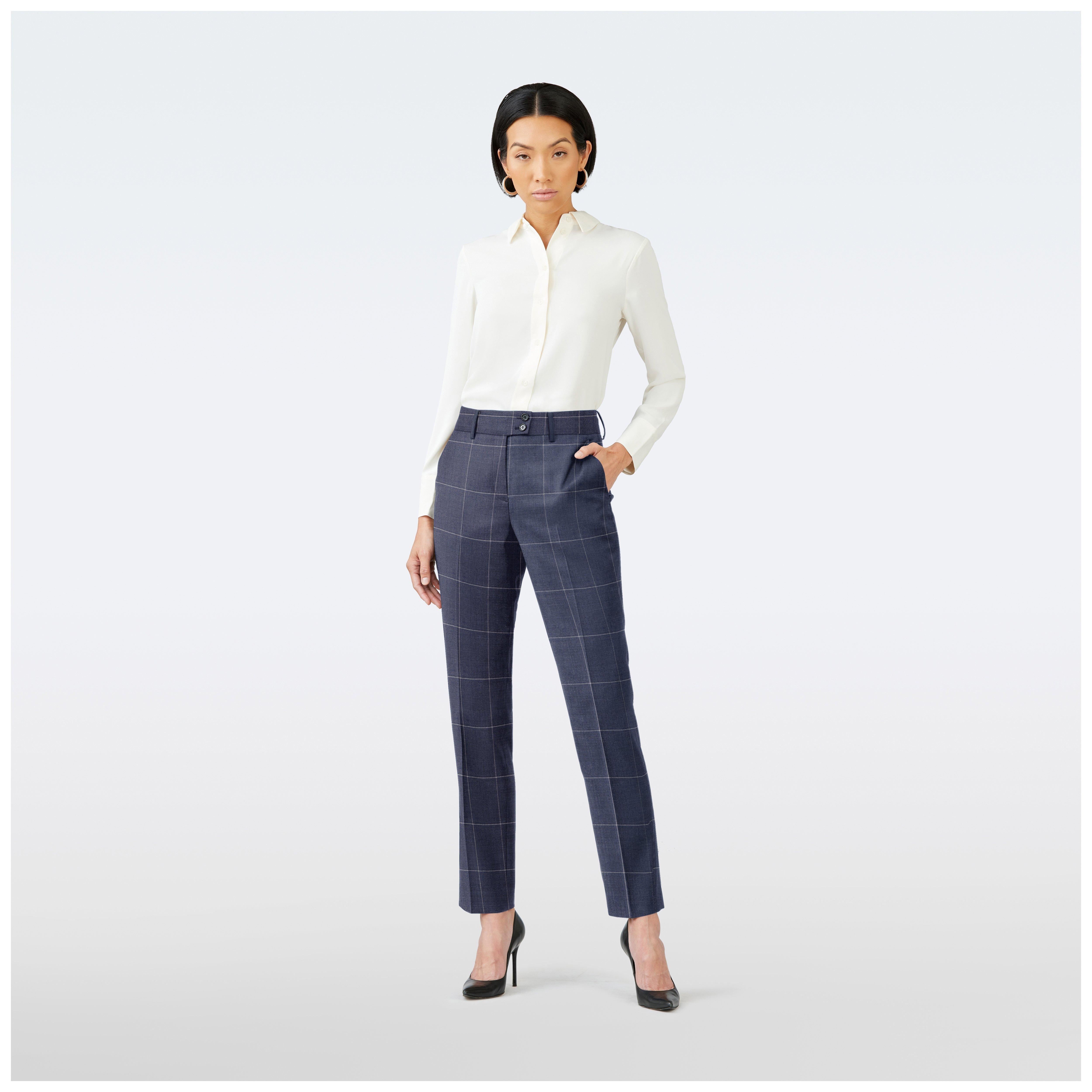 Product thumbnail 3 Blue suit women - Harrogate Checked Design from Luxury Indochino Collection