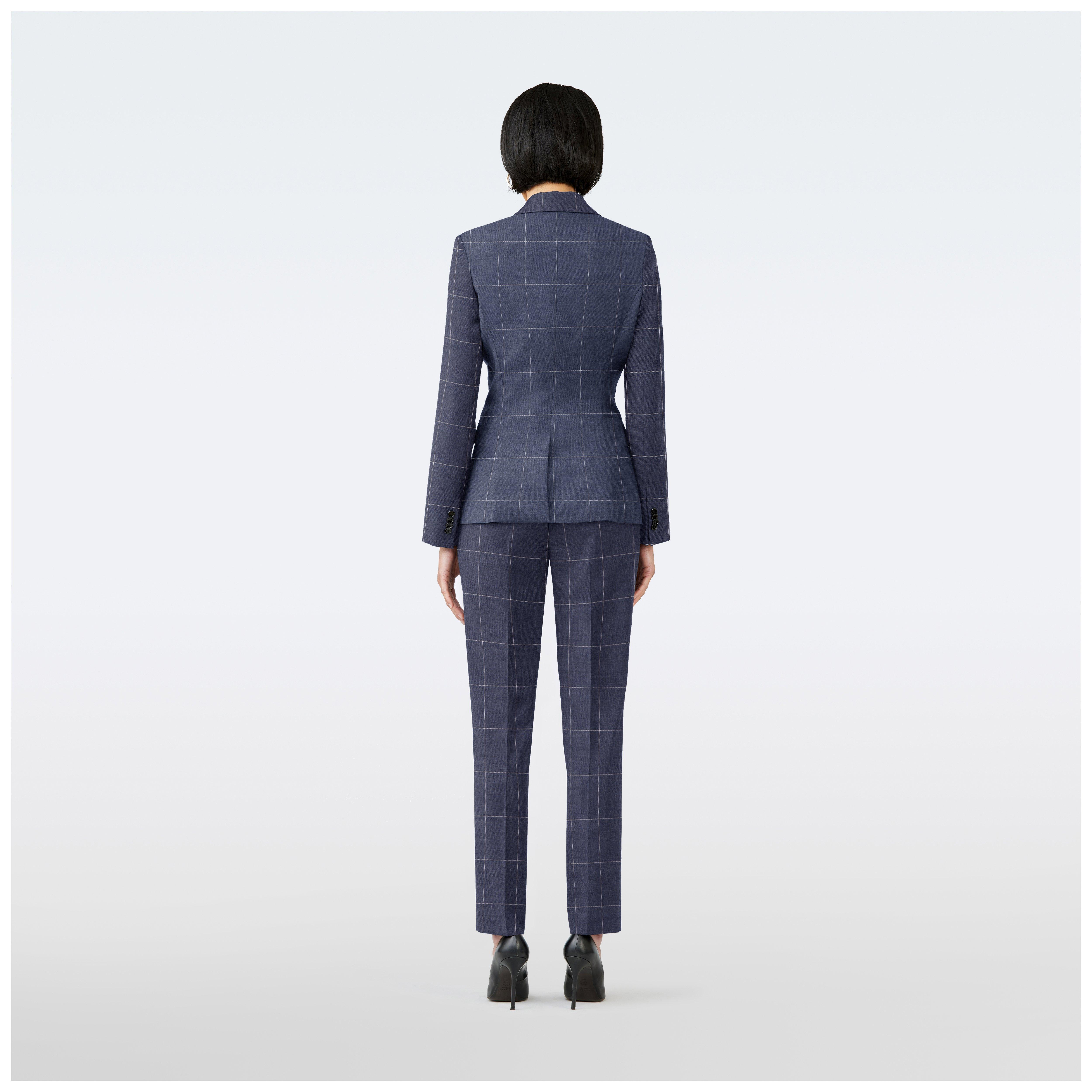 Product thumbnail 2 Blue blazer women - Harrogate Checked Design from Luxury Indochino Collection