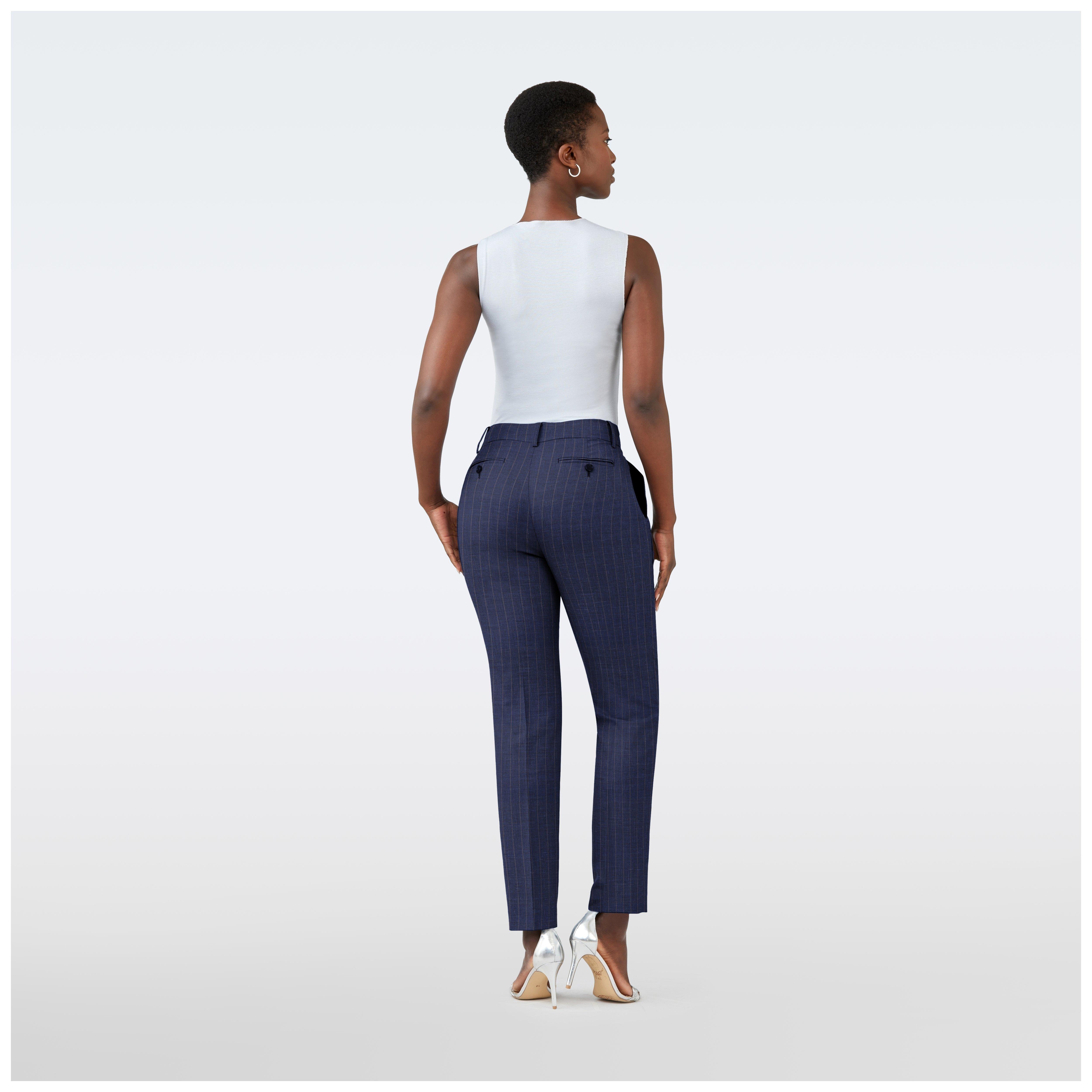 Product thumbnail 2 Blue pants women - Howell Striped Design from Luxury Indochino Collection