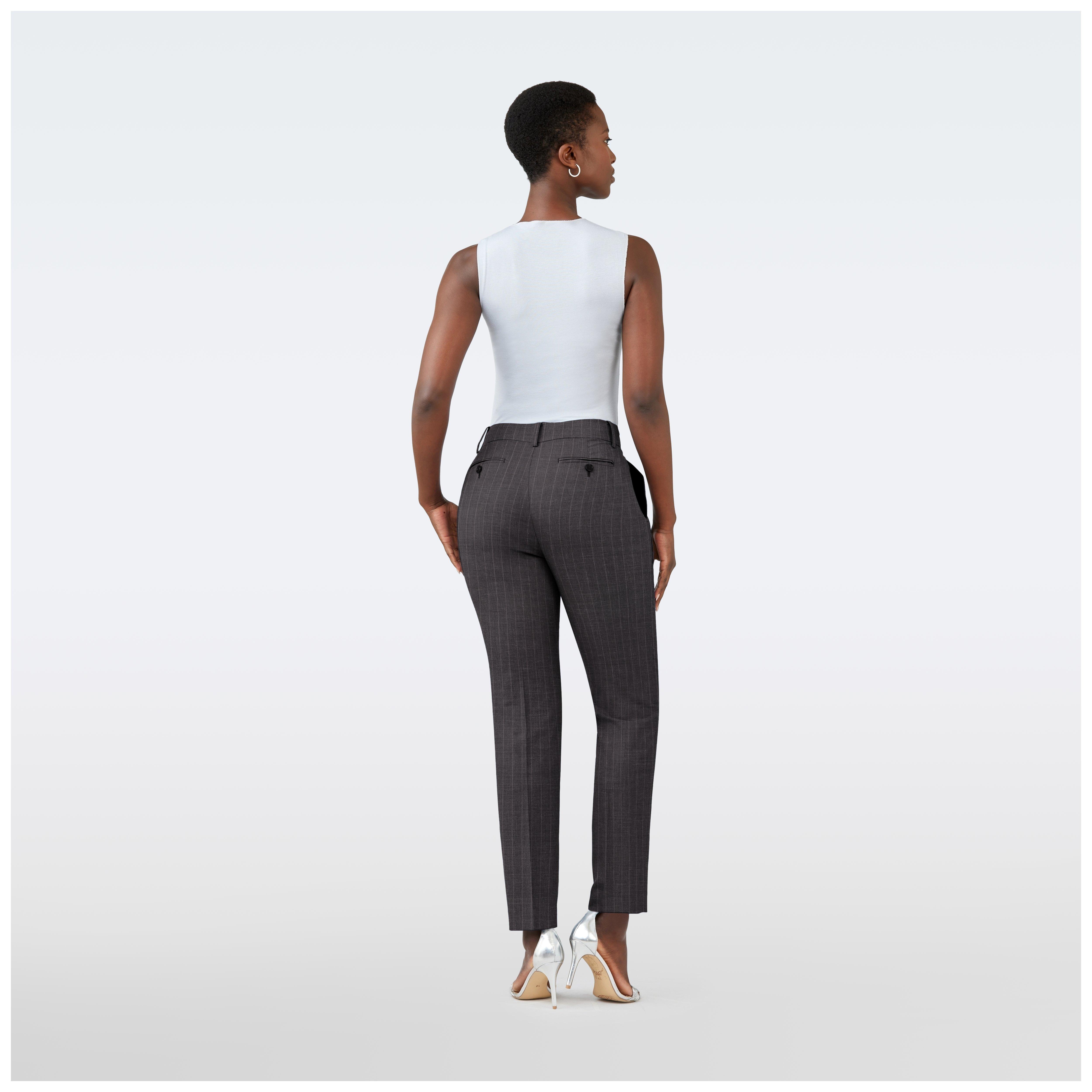 Product thumbnail 2 Gray pants women - Howell Striped Design from Luxury Indochino Collection