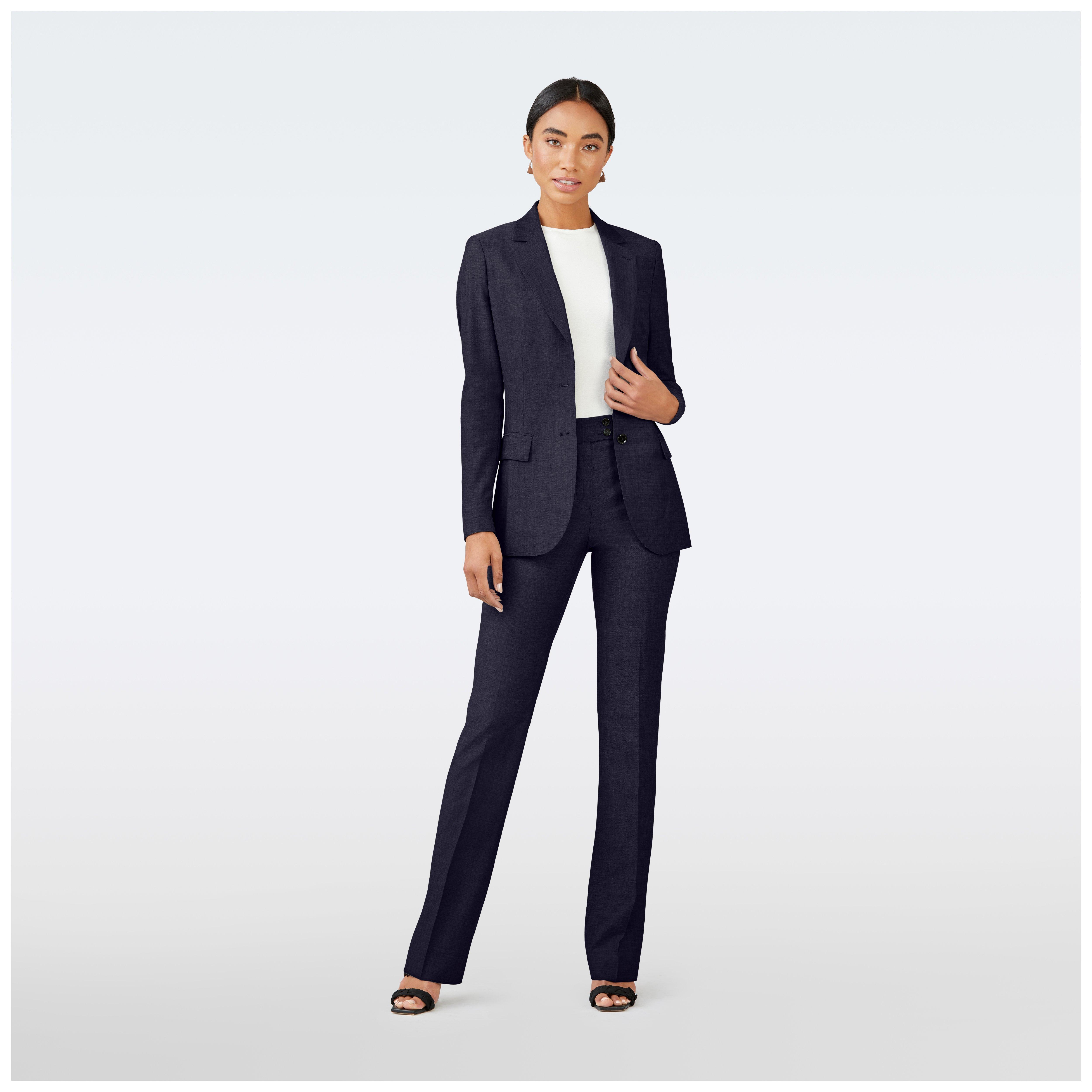 Navy suit women - Solid Design from Premium Indochino Collection