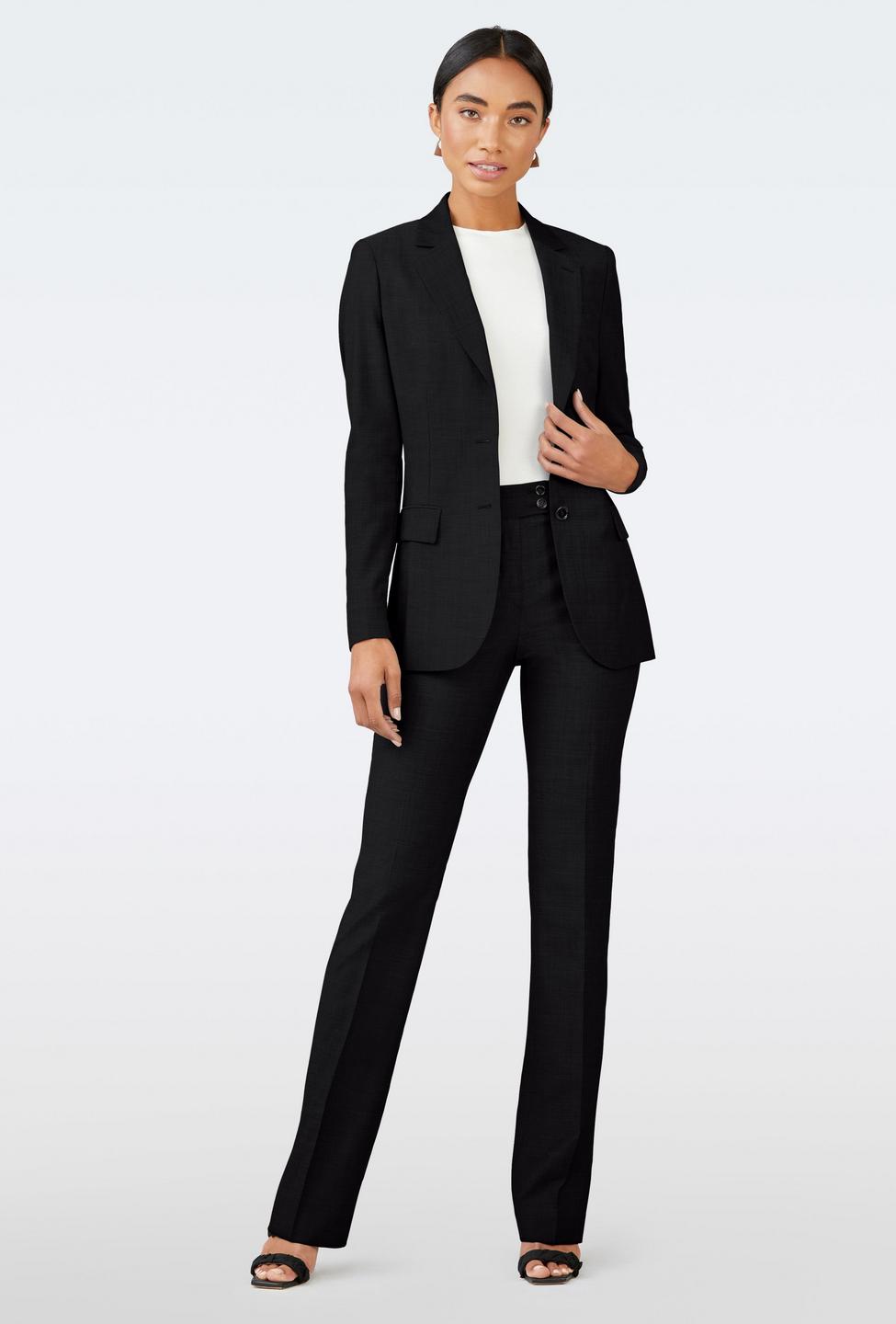 Black blazer women - Solid Design from Luxury Indochino Collection