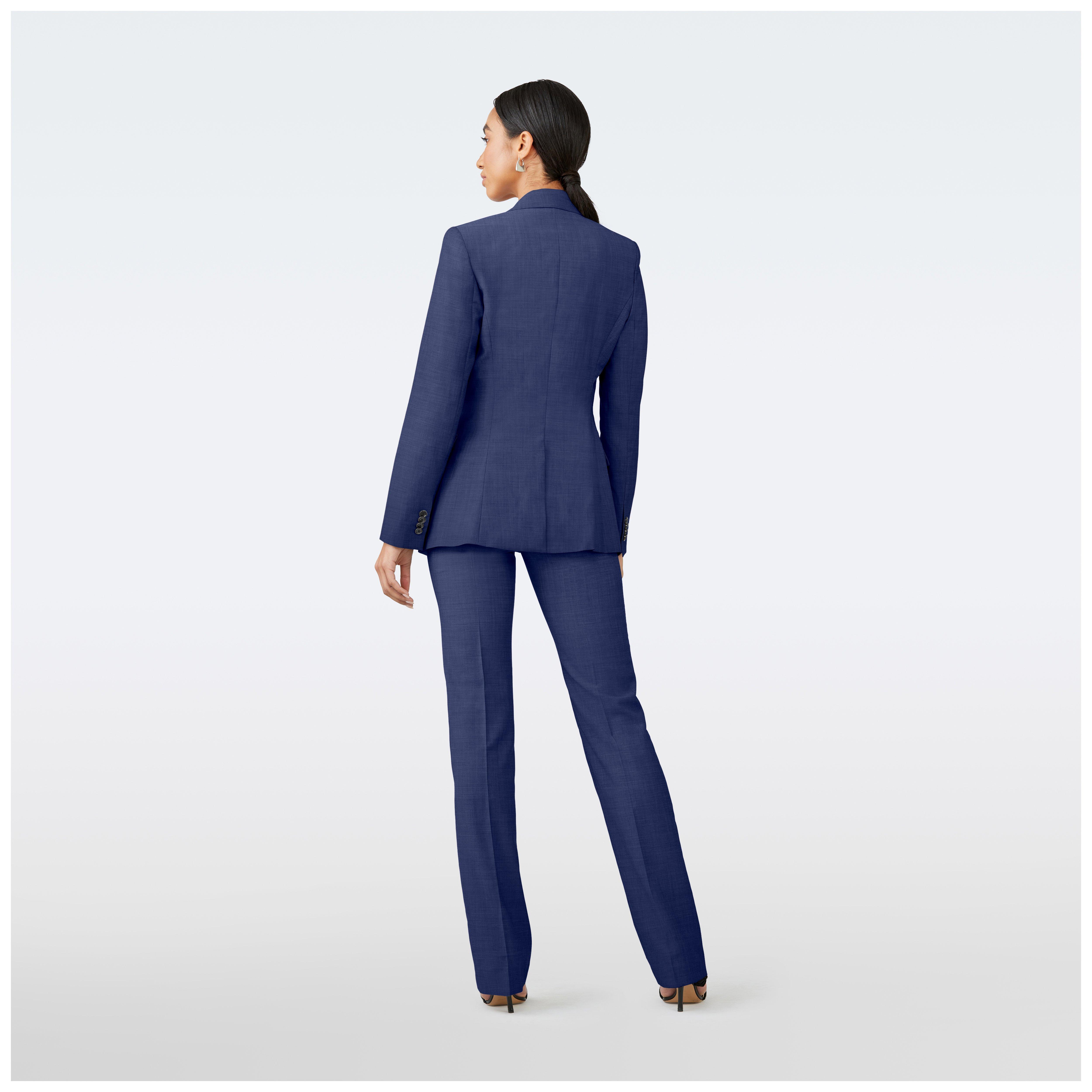Product thumbnail 2 Blue suit women - Milano Solid Design from Italian Indochino Collection