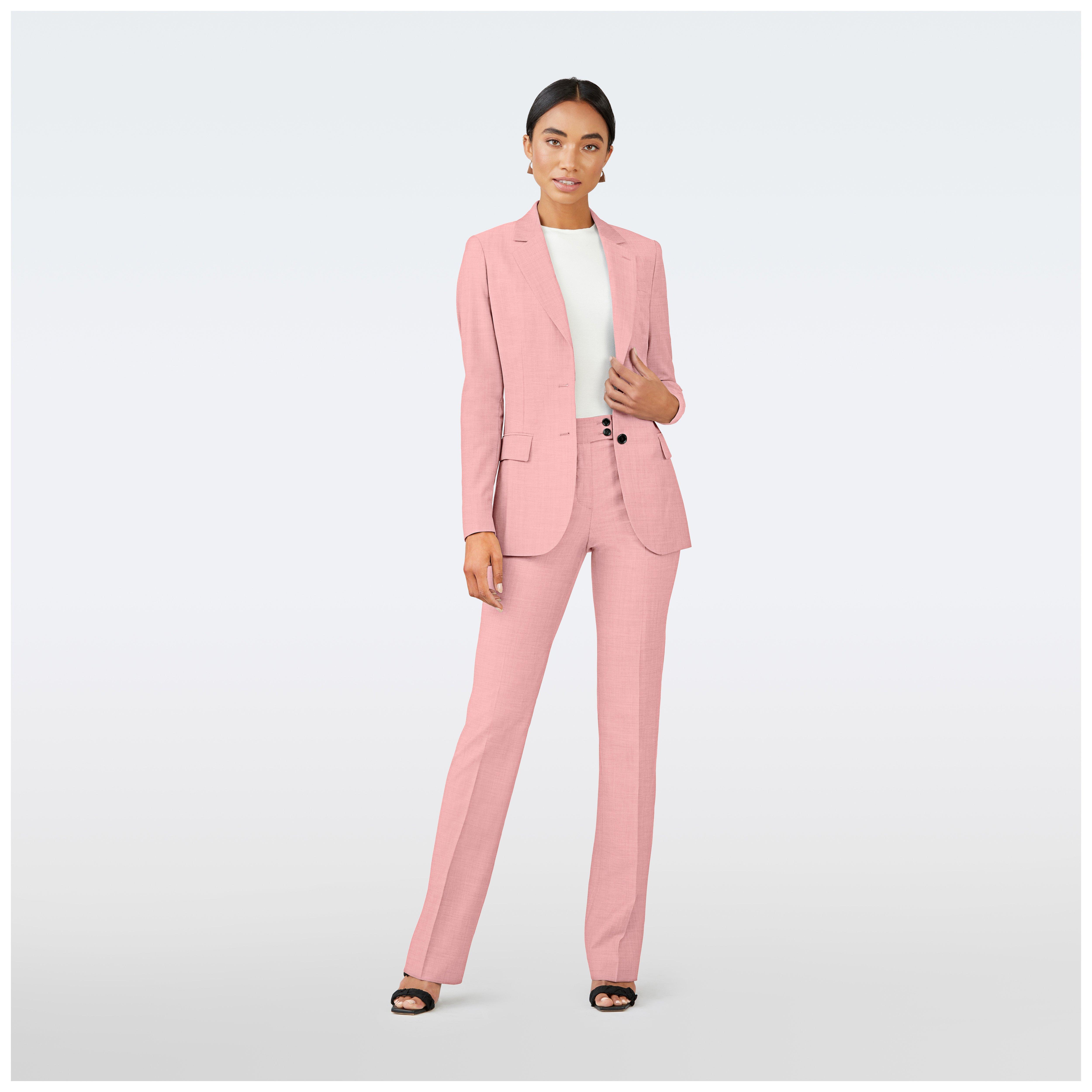 Pink blazer women - Milano Solid Design from Italian Indochino Collection