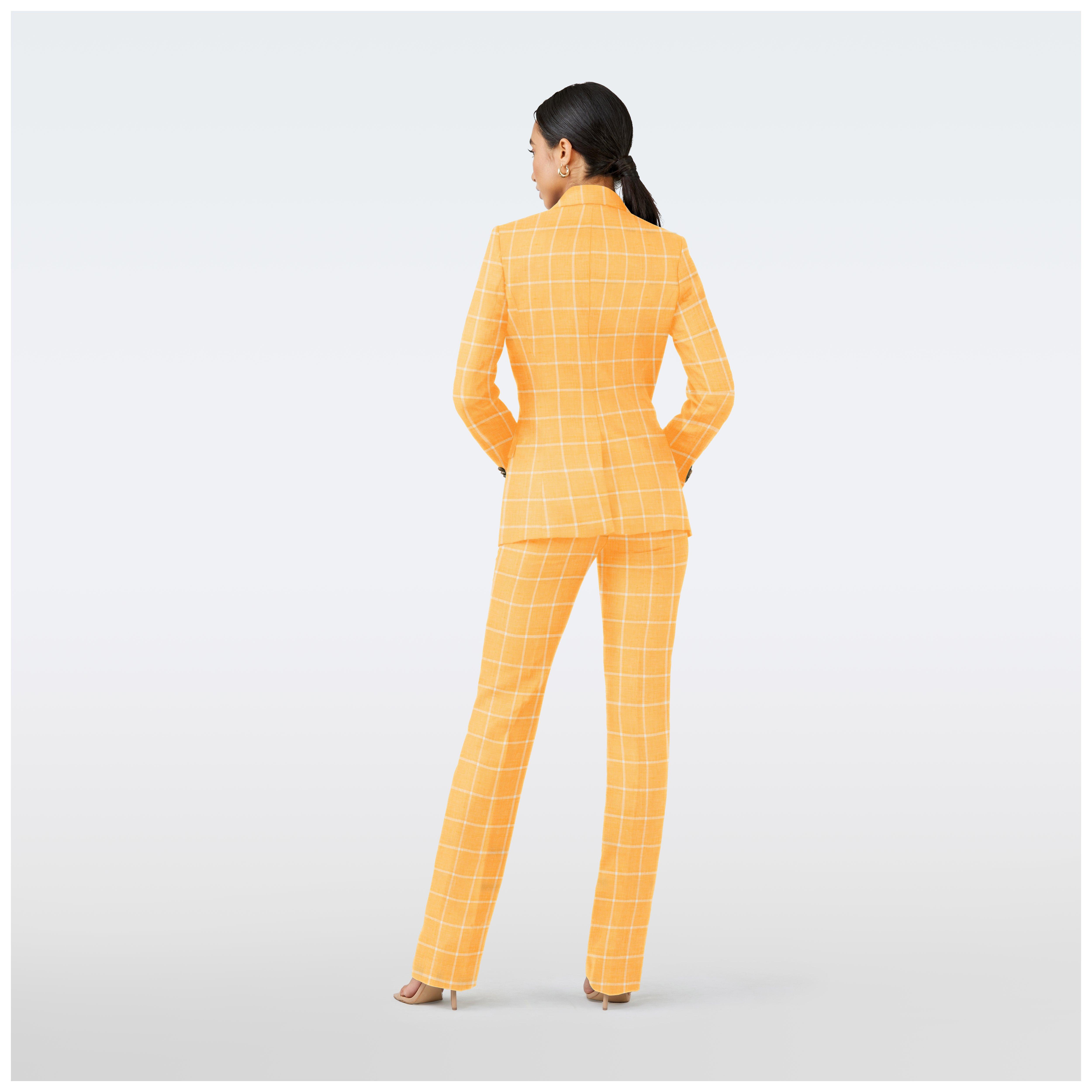 Product thumbnail 2 Yellow blazer women - Checked Design from Italian Indochino Collection