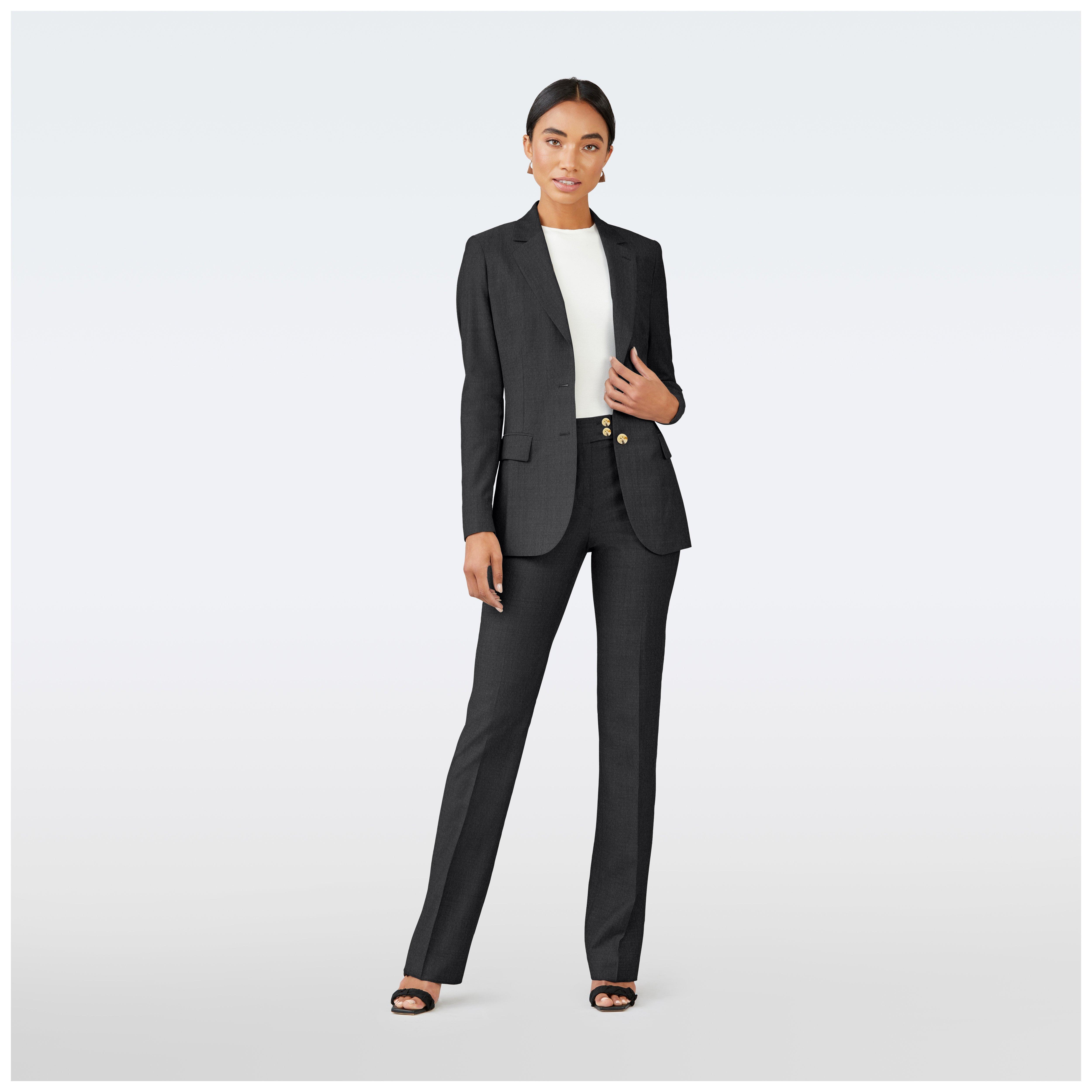 Black blazer women - Solid Design from Spring / Summer Indochino Collection