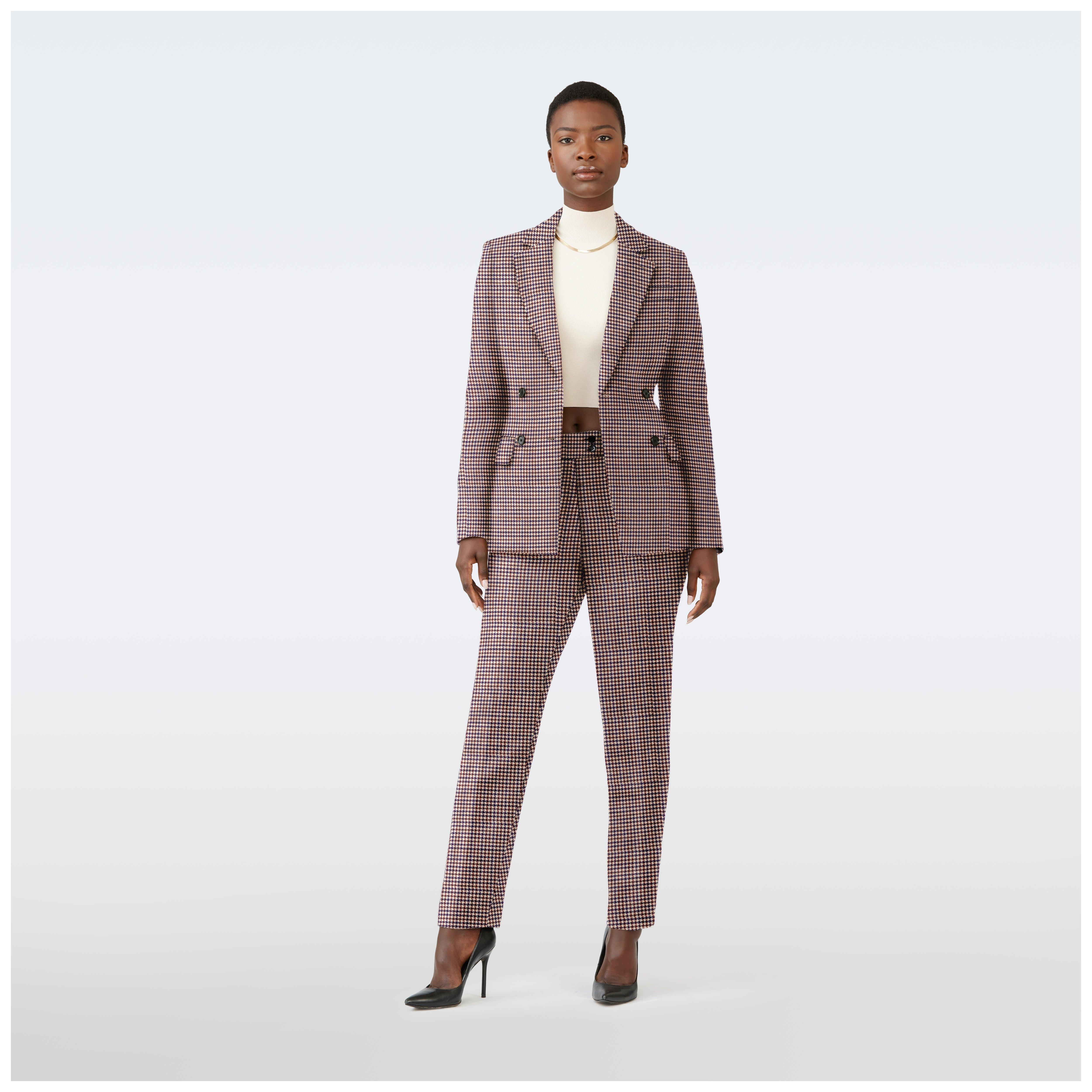 Blue suit women - Houndstooth Design from Seasonal Indochino Collection