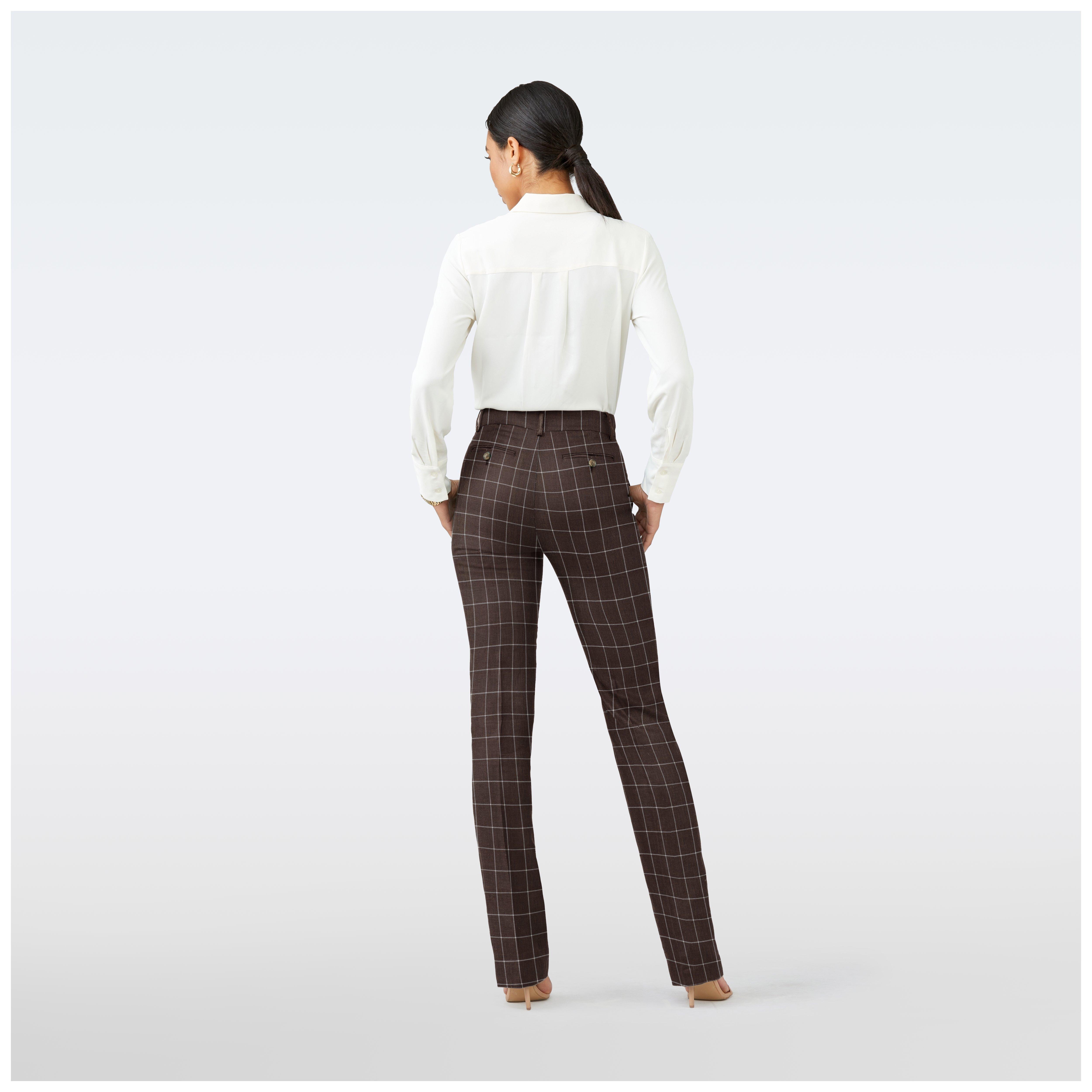 Product thumbnail 2 Brown pants women - Checked Design from Seasonal Indochino Collection