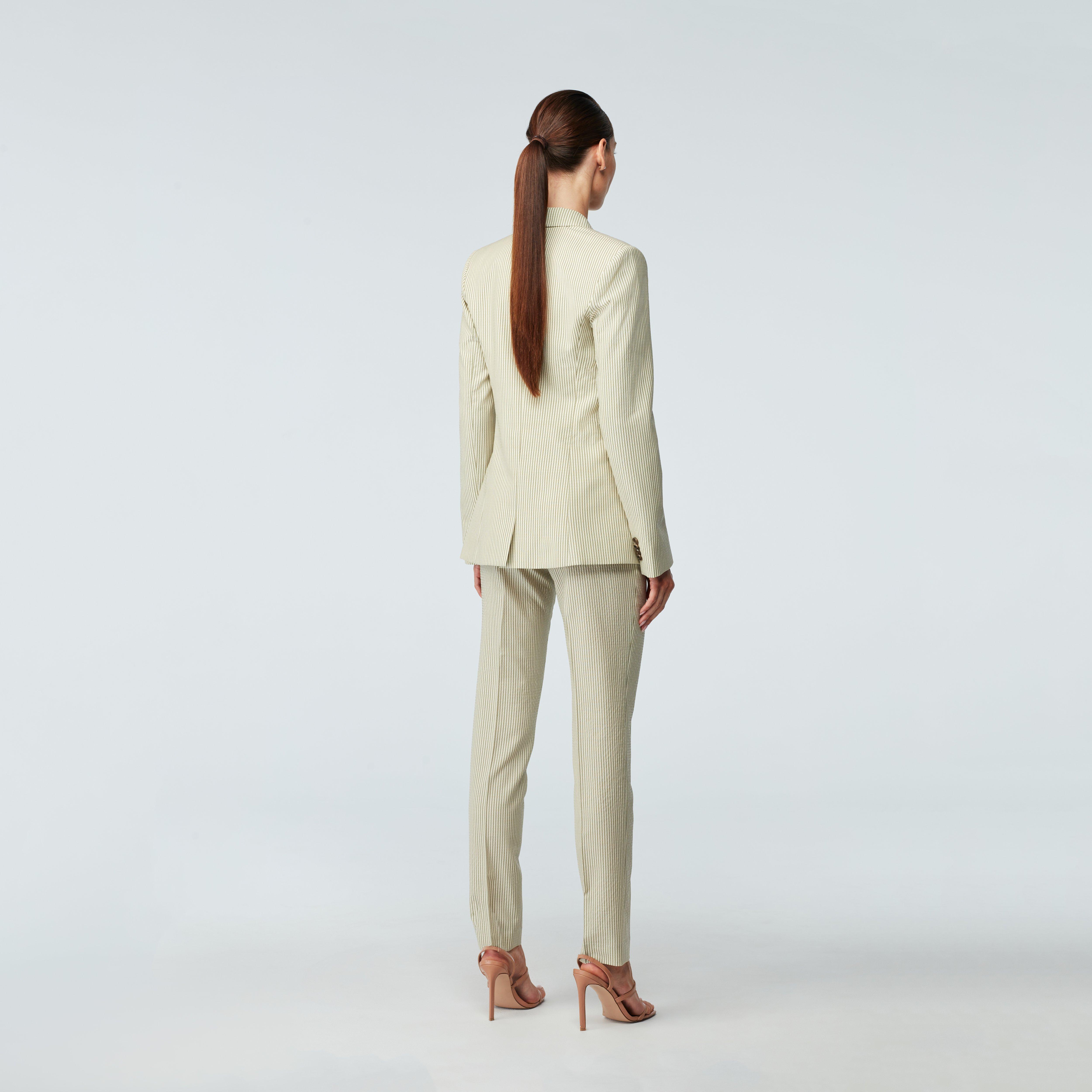 Product thumbnail 2 Olive blazer women - Striped Design from Spring / Summer Indochino Collection