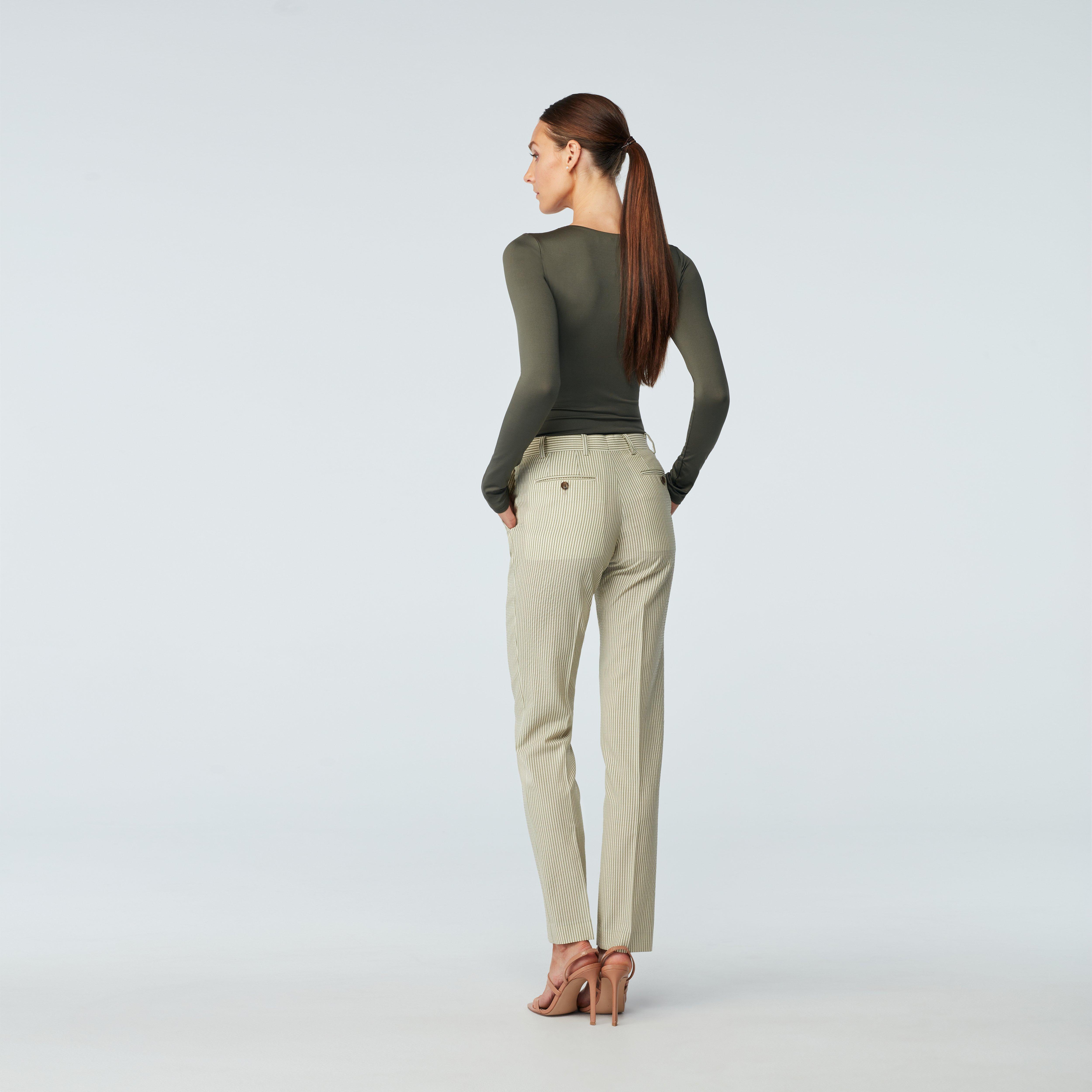 Product thumbnail 2 Olive pants women - Striped Design from Seasonal Indochino Collection