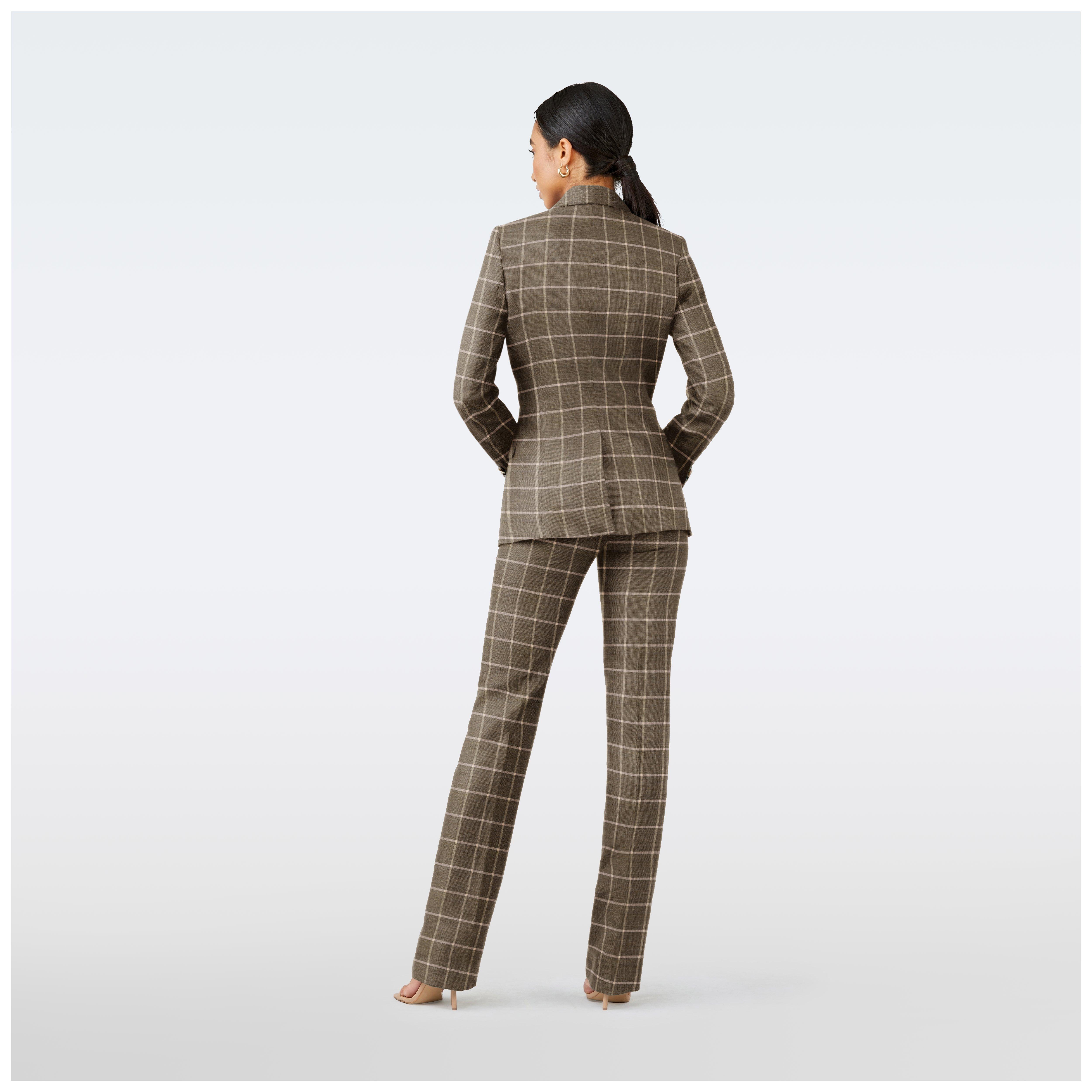 Product thumbnail 2 Olive blazer women - Checked Design from Italian Indochino Collection