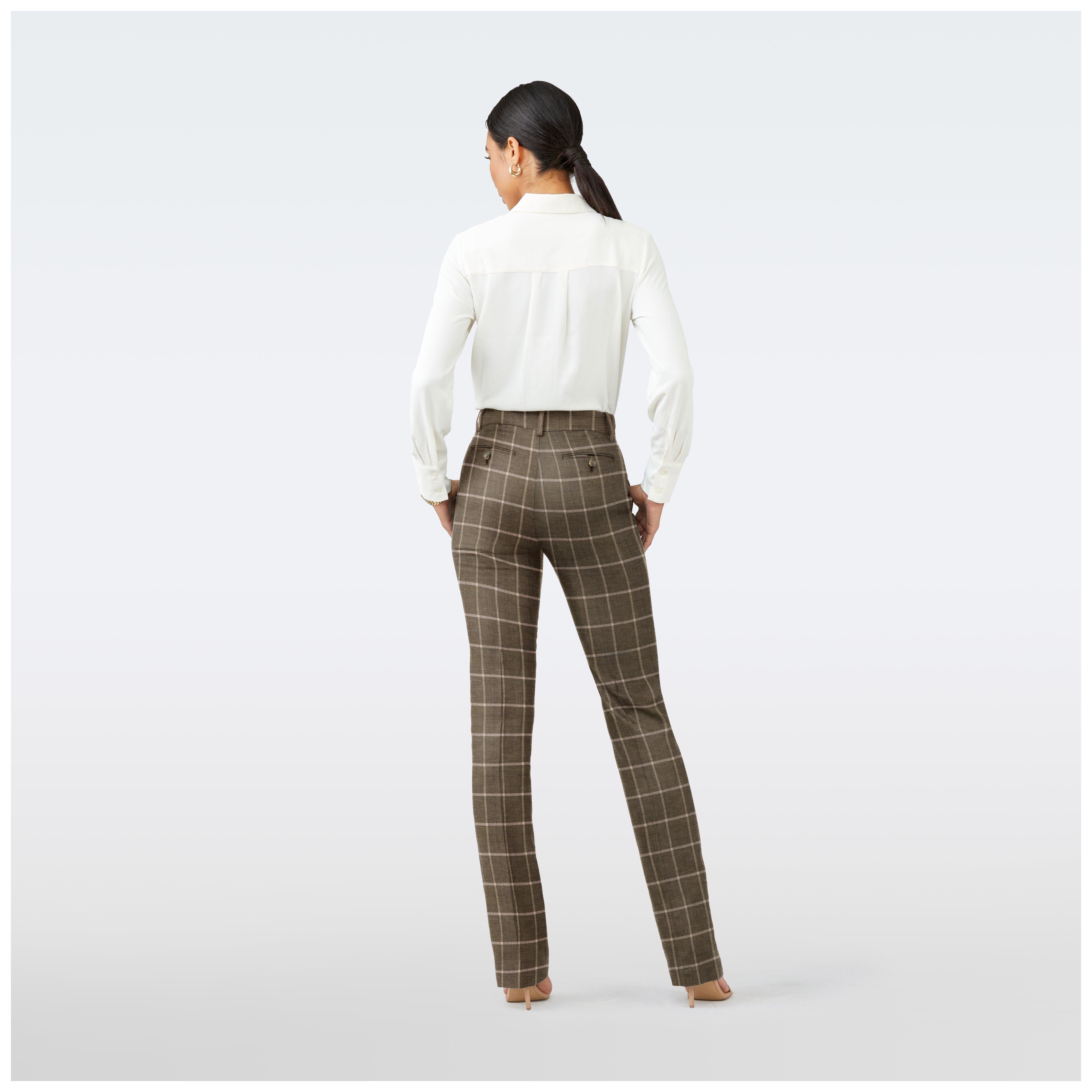 Product thumbnail 2 Olive pants women - Checked Design from Italian Indochino Collection