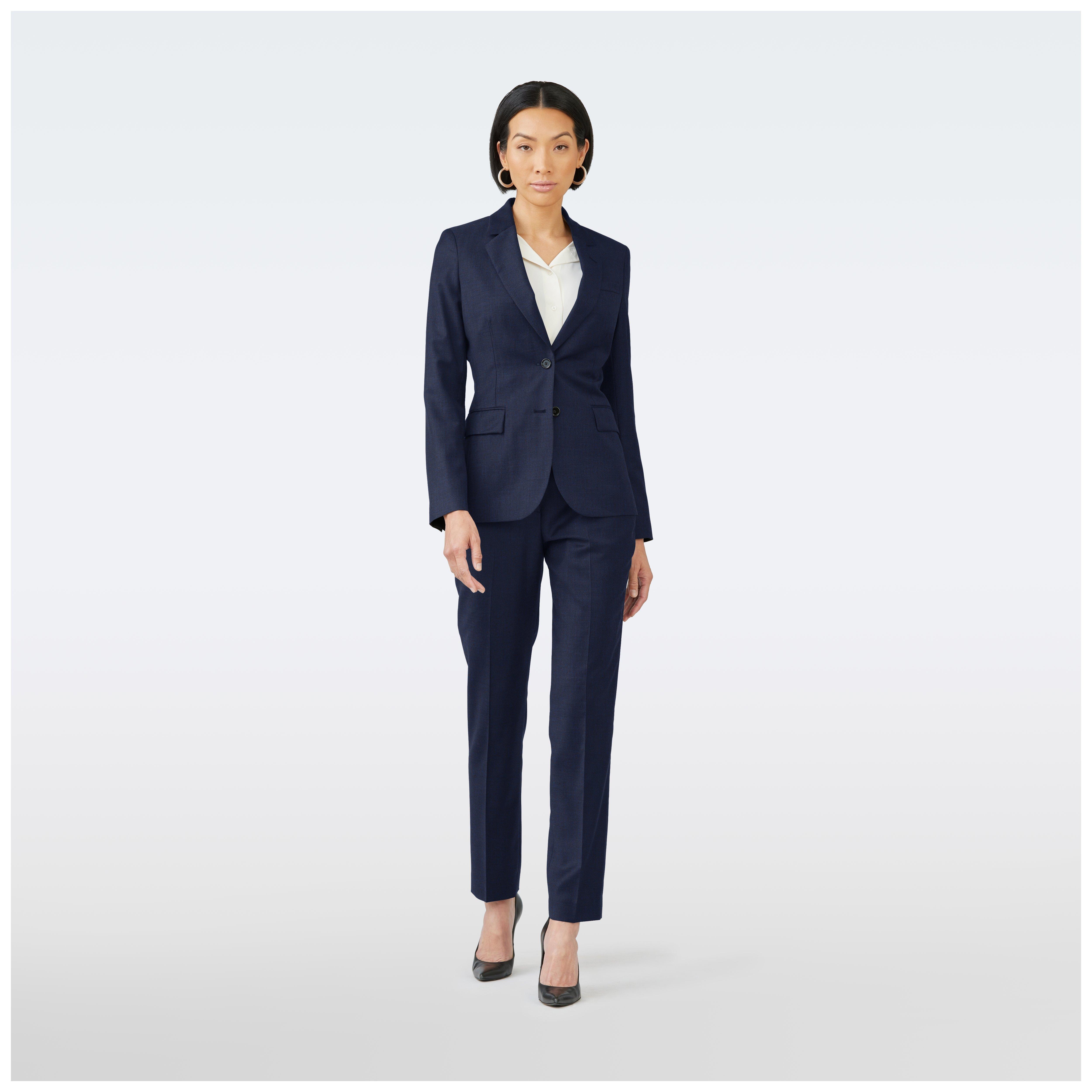 Blue blazer women - Hereford Solid Design from Premium Indochino Collection