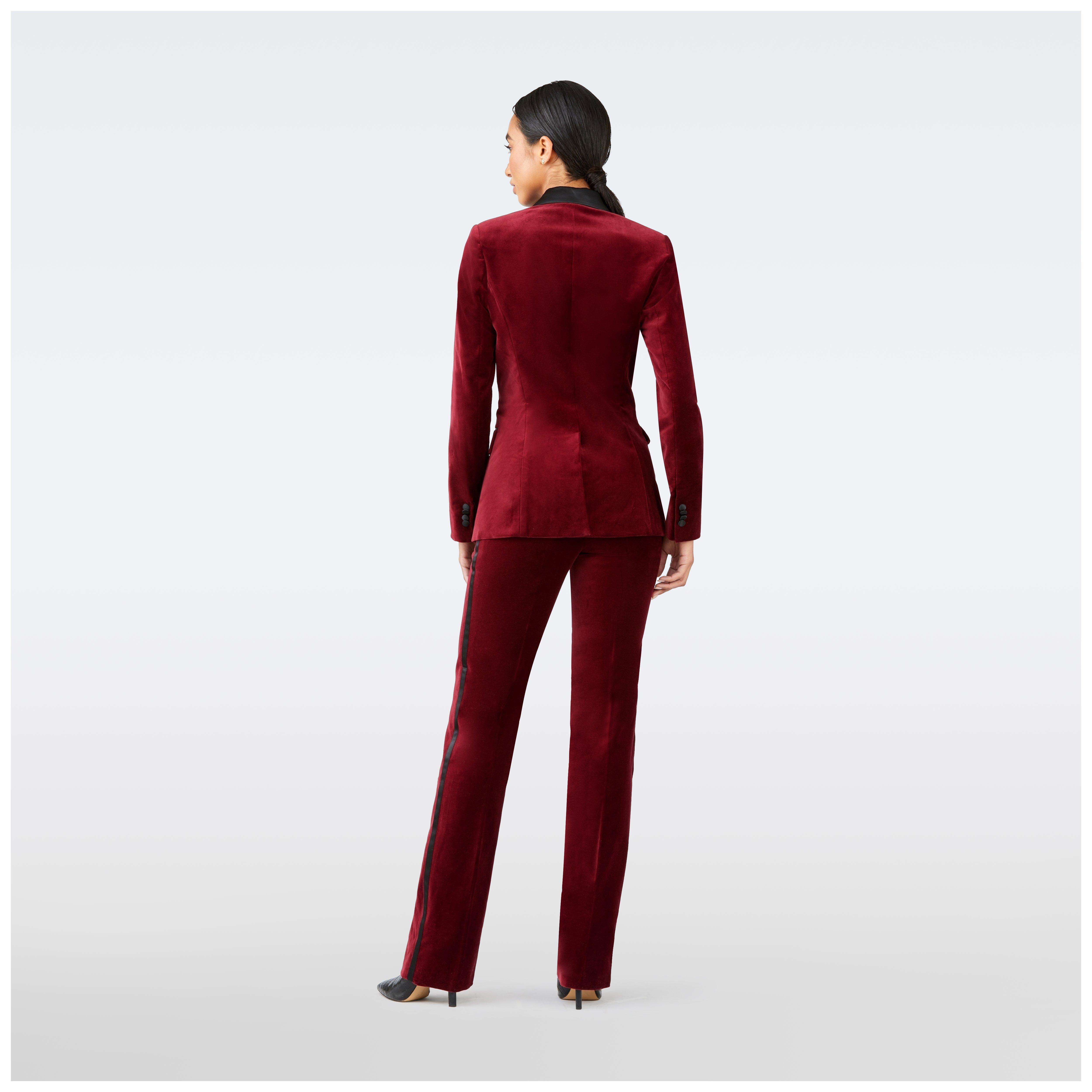 Product thumbnail 2 Burgundy blazer women - Hardford Solid Design from Tuxedo Indochino Collection